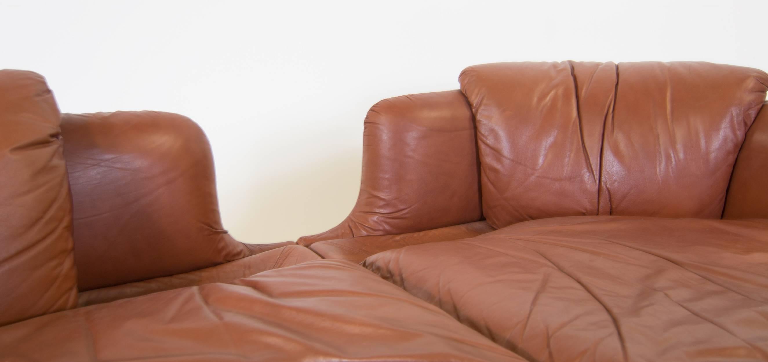 Saporiti Sofa Designed by Alberto Rosselli, Model Confidentiala 3