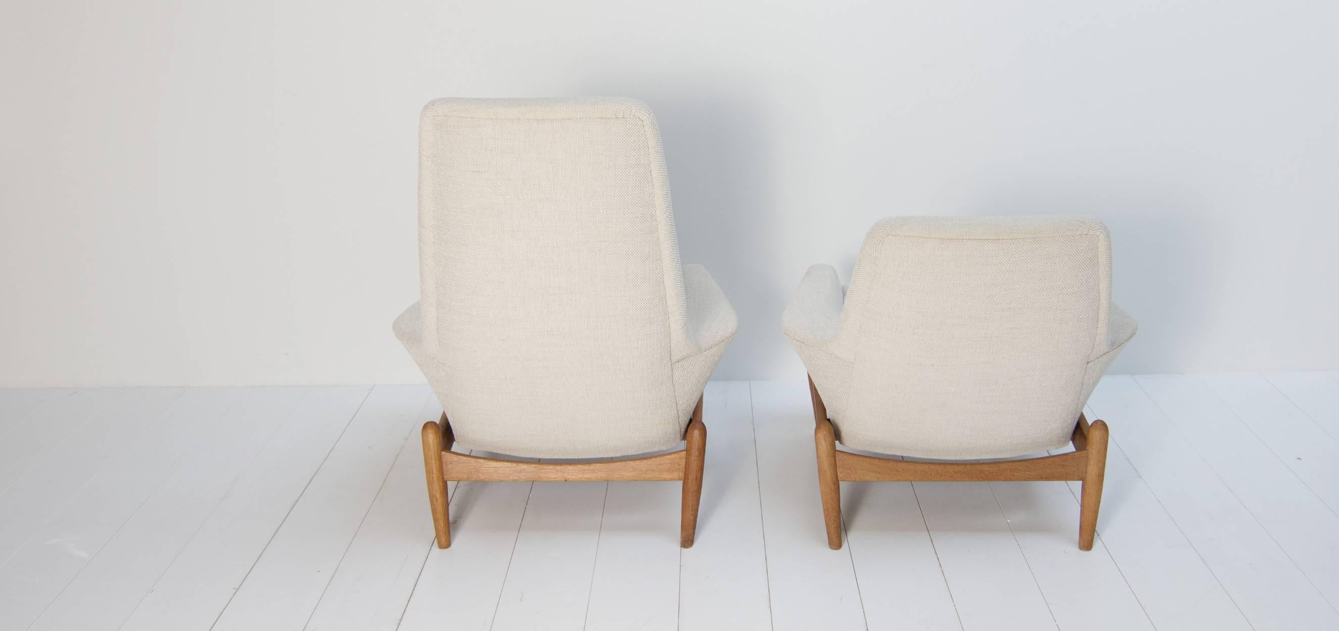 Dutch Bovenkamp Lounge Chairs Designed by Ib Kofod-Larsen