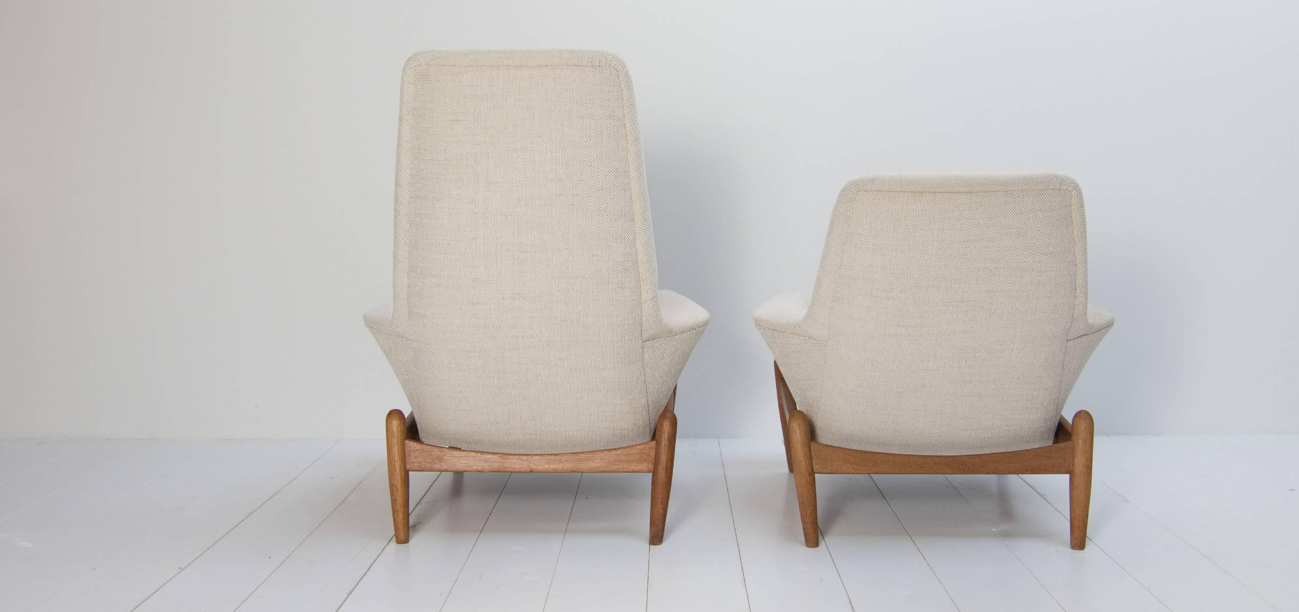 Bovenkamp Lounge Chairs Designed by Ib Kofod-Larsen In Good Condition In Sint Oedenrode, NL