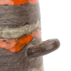 Signed Glazed Ceramic Vase by Cau .G Bitossi and Figli 2016