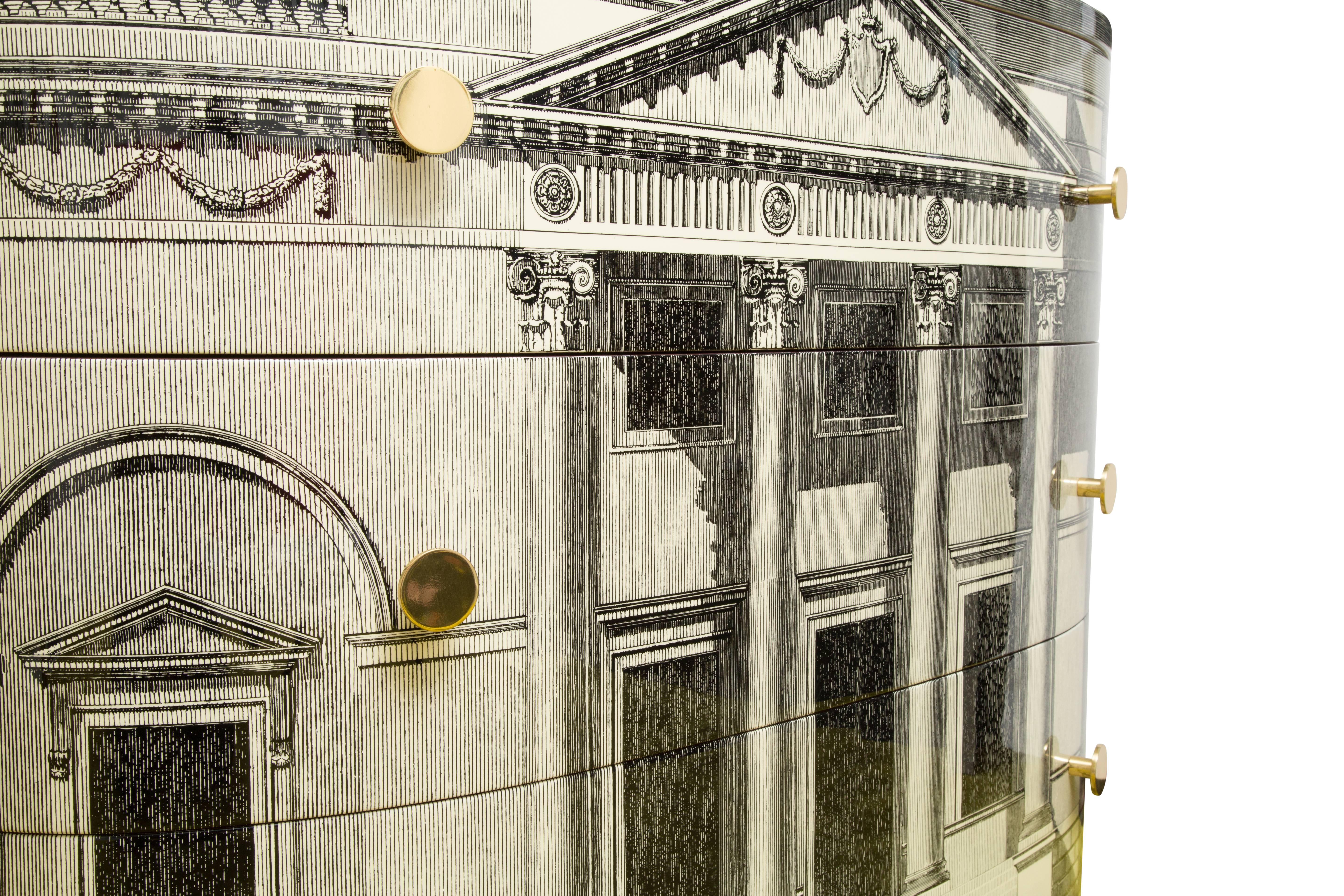 Fornasetti Cabinet Chest Palladiana In Good Condition For Sale In LOS ANGELES, CA
