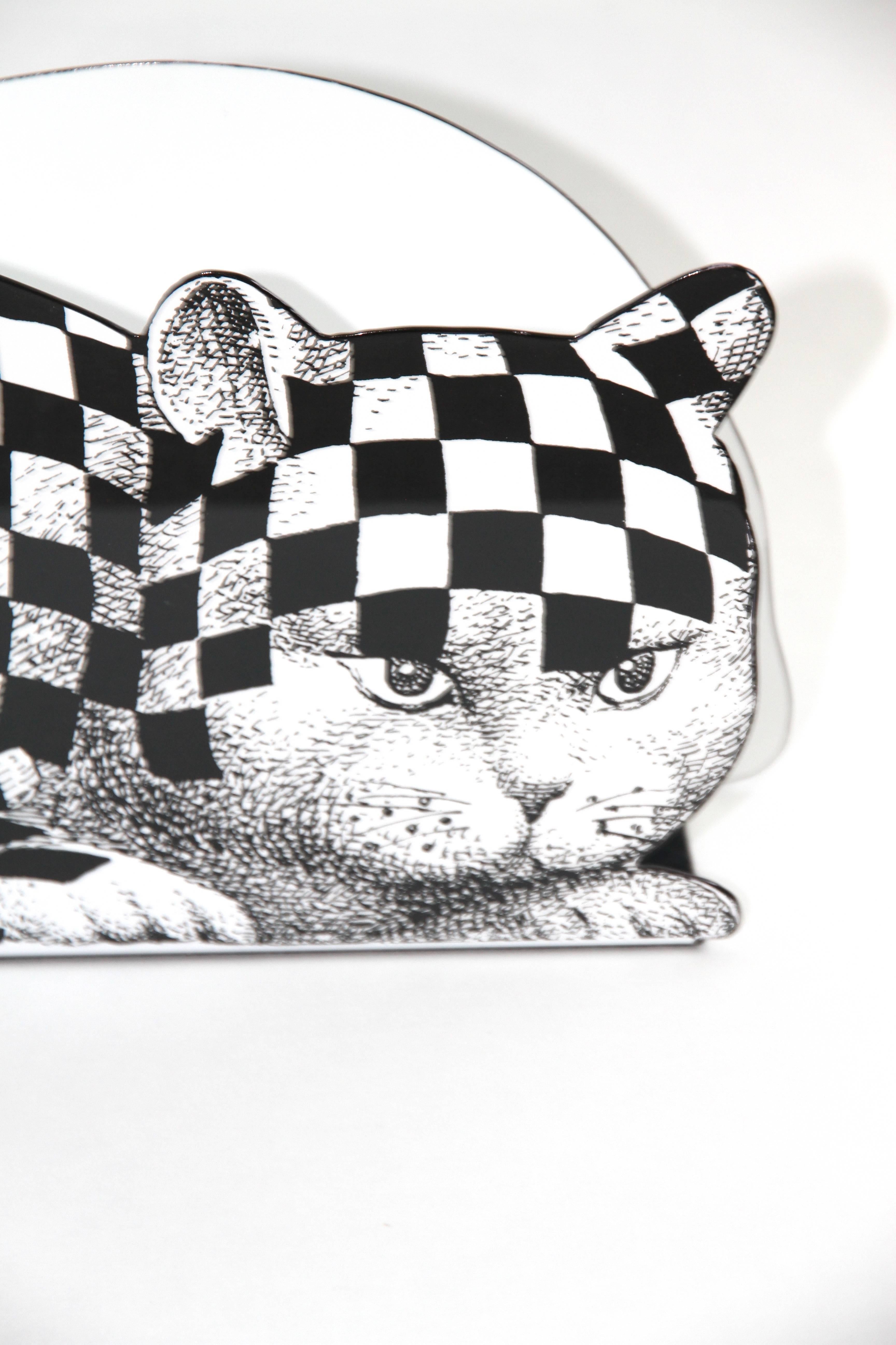 Fornasetti Magazine Rack High Fidelity Cat In Excellent Condition In LOS ANGELES, CA
