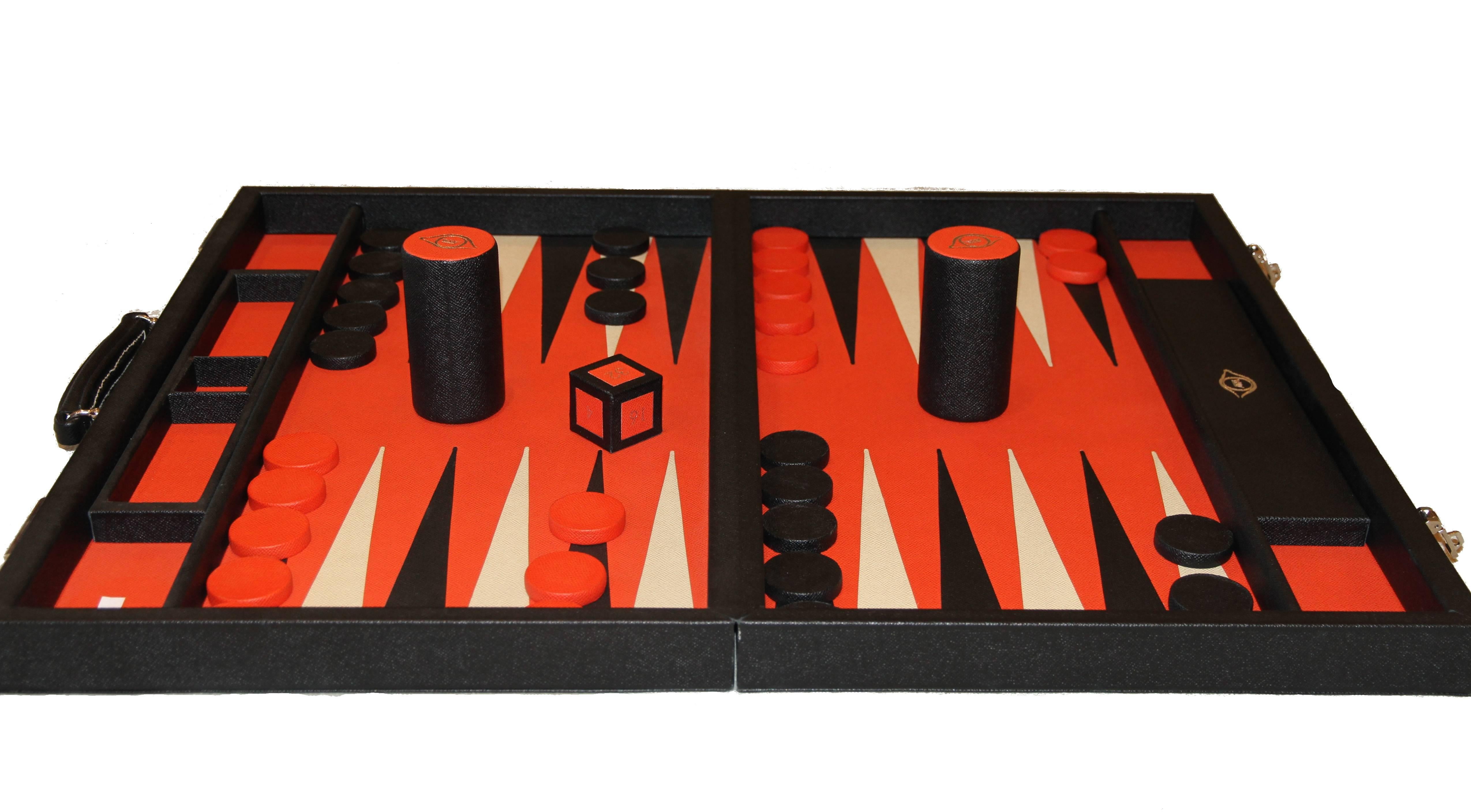 This game set was custom made by Geoffrey Parker for LECLAIREUR in 2016
From that first chessboard, backgammon was the next obvious game where precise inlaying was de rigueur. By the early 1970s, the Company had already established itself as No.1 in