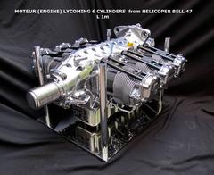 Aviation Furniture Coffee Table with Lycoming Engine by JP Carpentier
