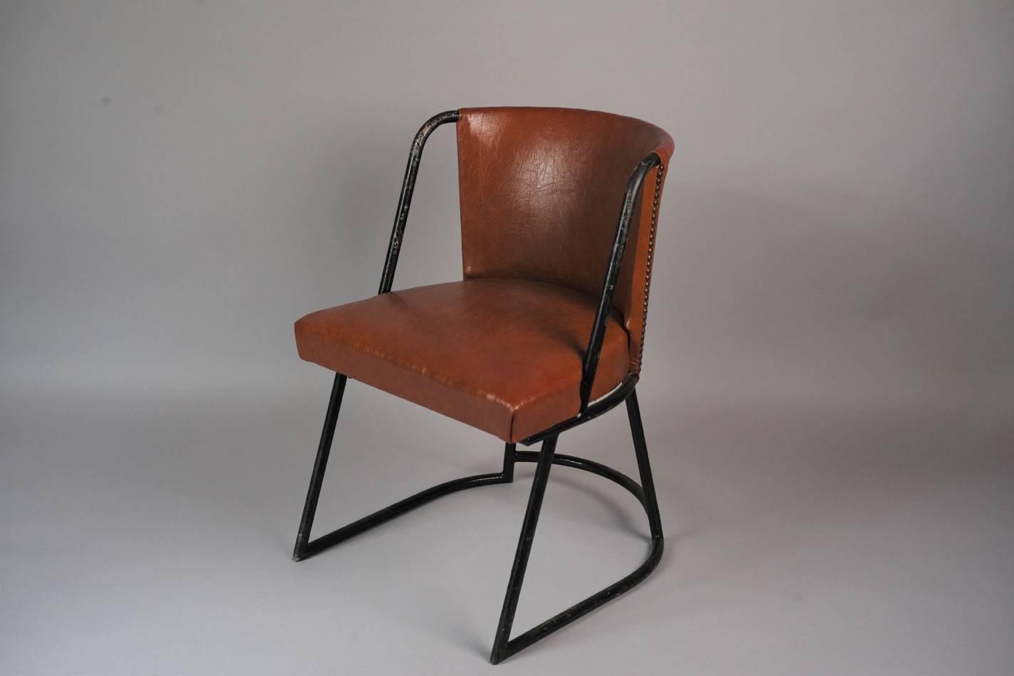 French Armchair by Louis Sognot and Charlotte Alix for Primavera, 1930s