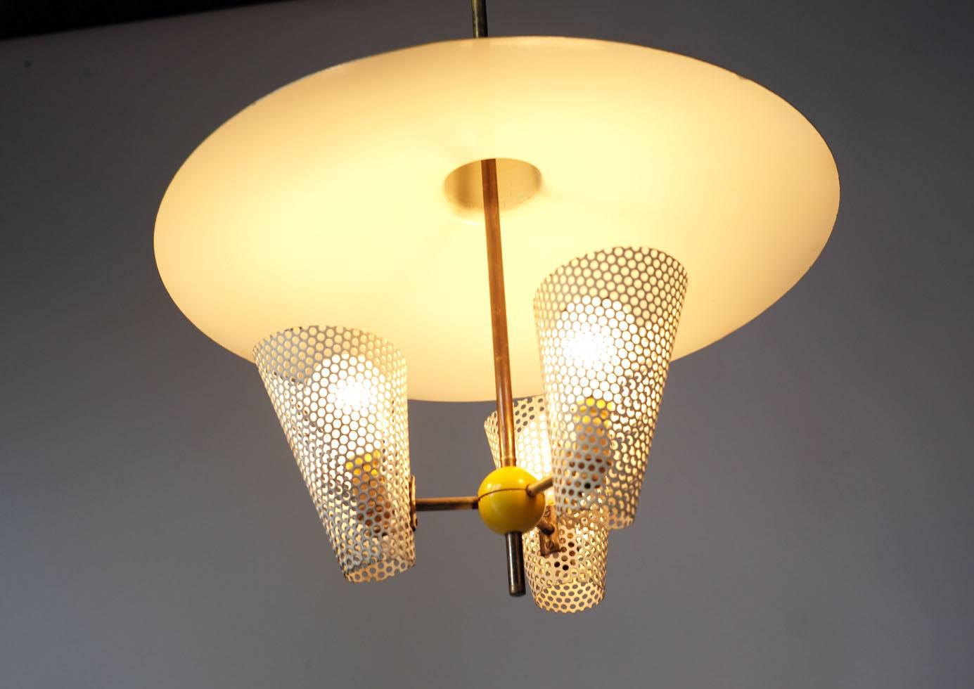 Vintage Suspension Lamp, 1955 In Good Condition In Catonvielle, FR