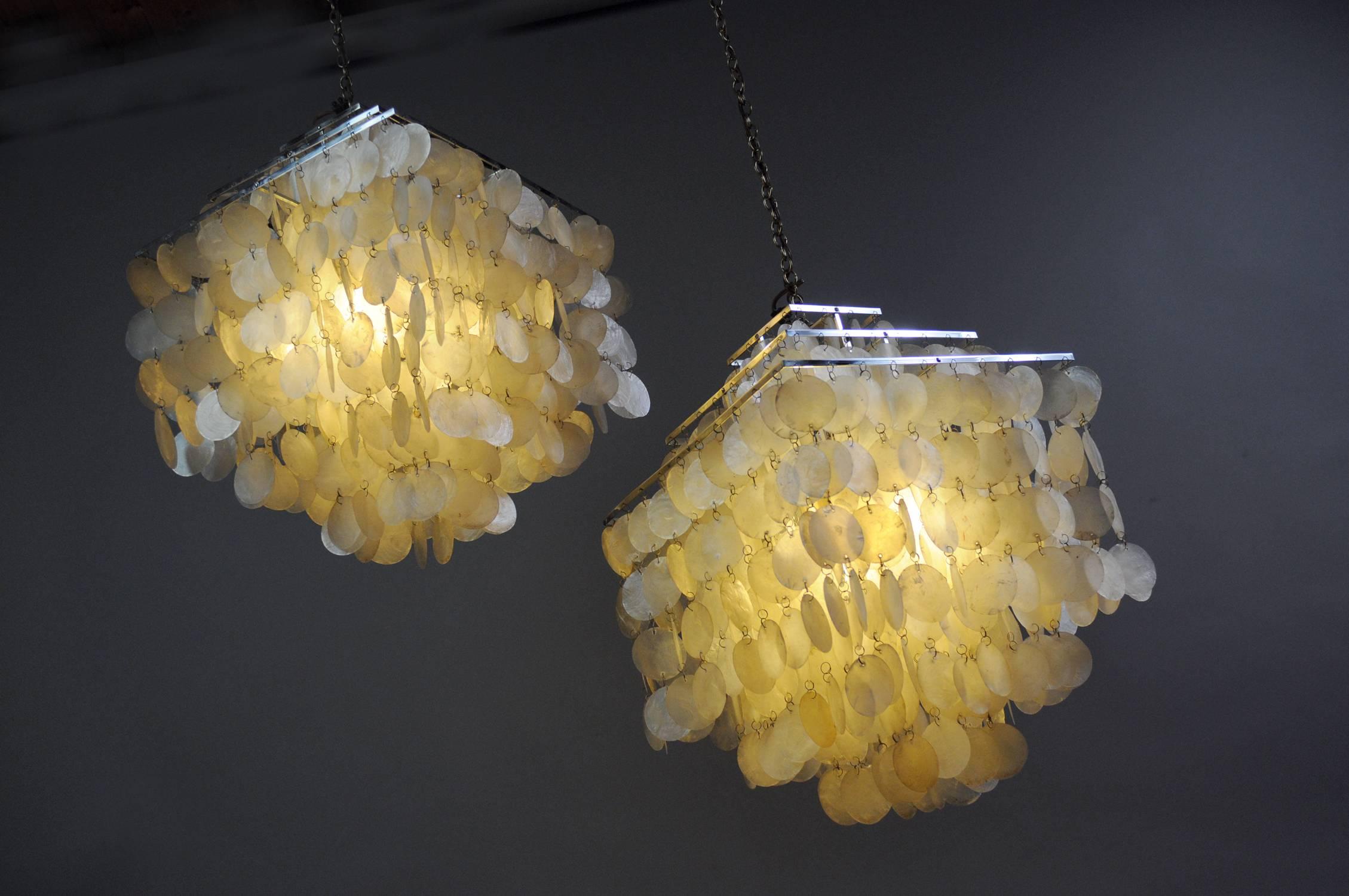 Modern Fun Pendants by Verner Panton for Luber, 1964, Set of Two