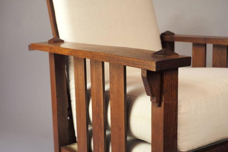 American Oak Reclining Chair, 1900s For Sale at 1stdibs