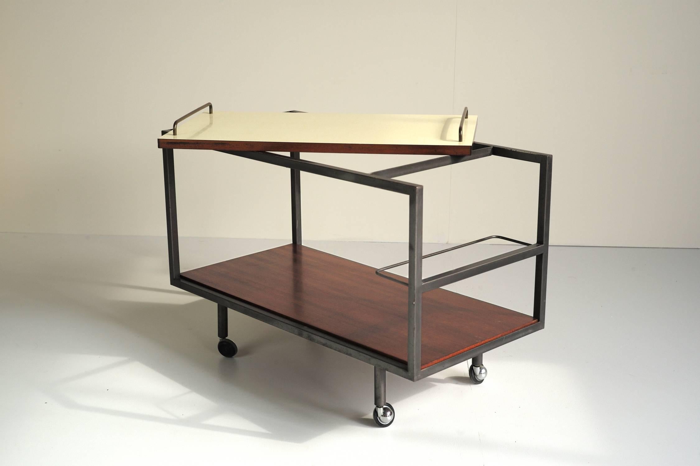 Georges Frydman Bar Carts for EFA, France, 1955 In Good Condition In Catonvielle, FR