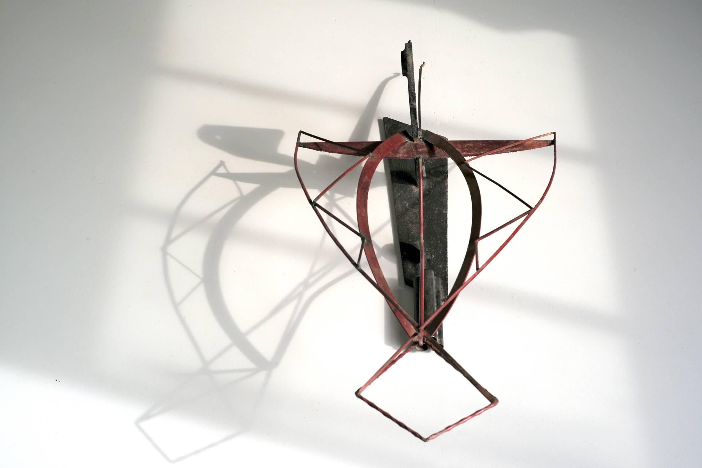 Lacquered Ricardo Santamaria, Sculpture in Metal, 1970 For Sale