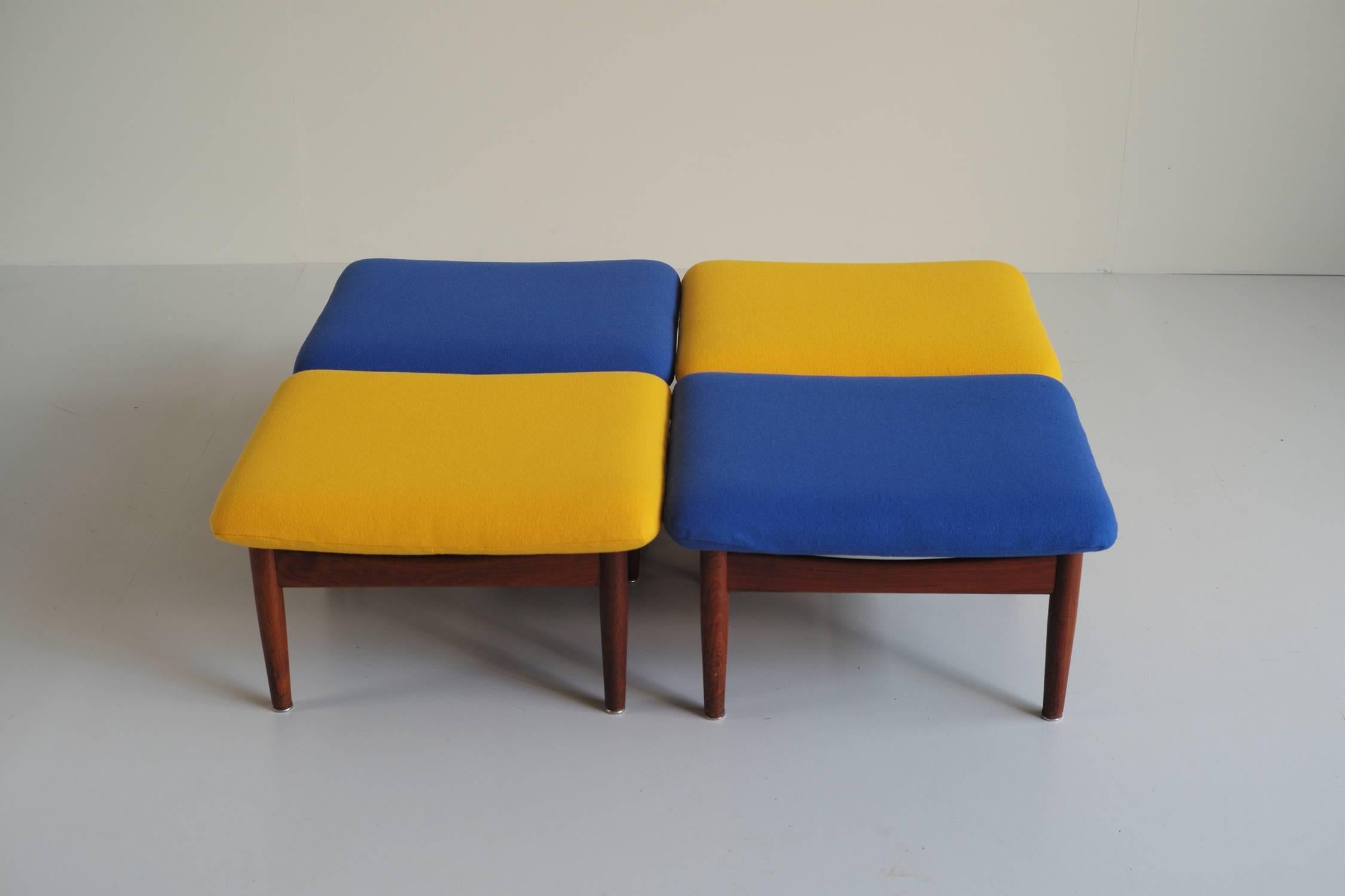 Mid-20th Century FD 137 Japan Series Stools by Finn Juhl for France & Søn, Set of Two