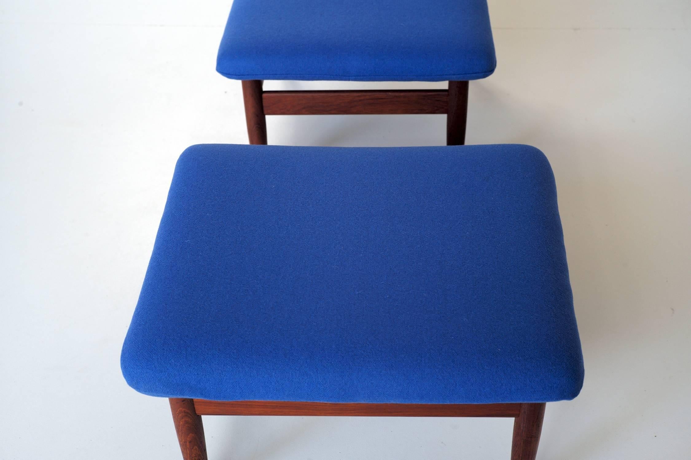 Mid-Century Modern FD 137 Japan Series Stools by Finn Juhl for France & Søn, Set of Two