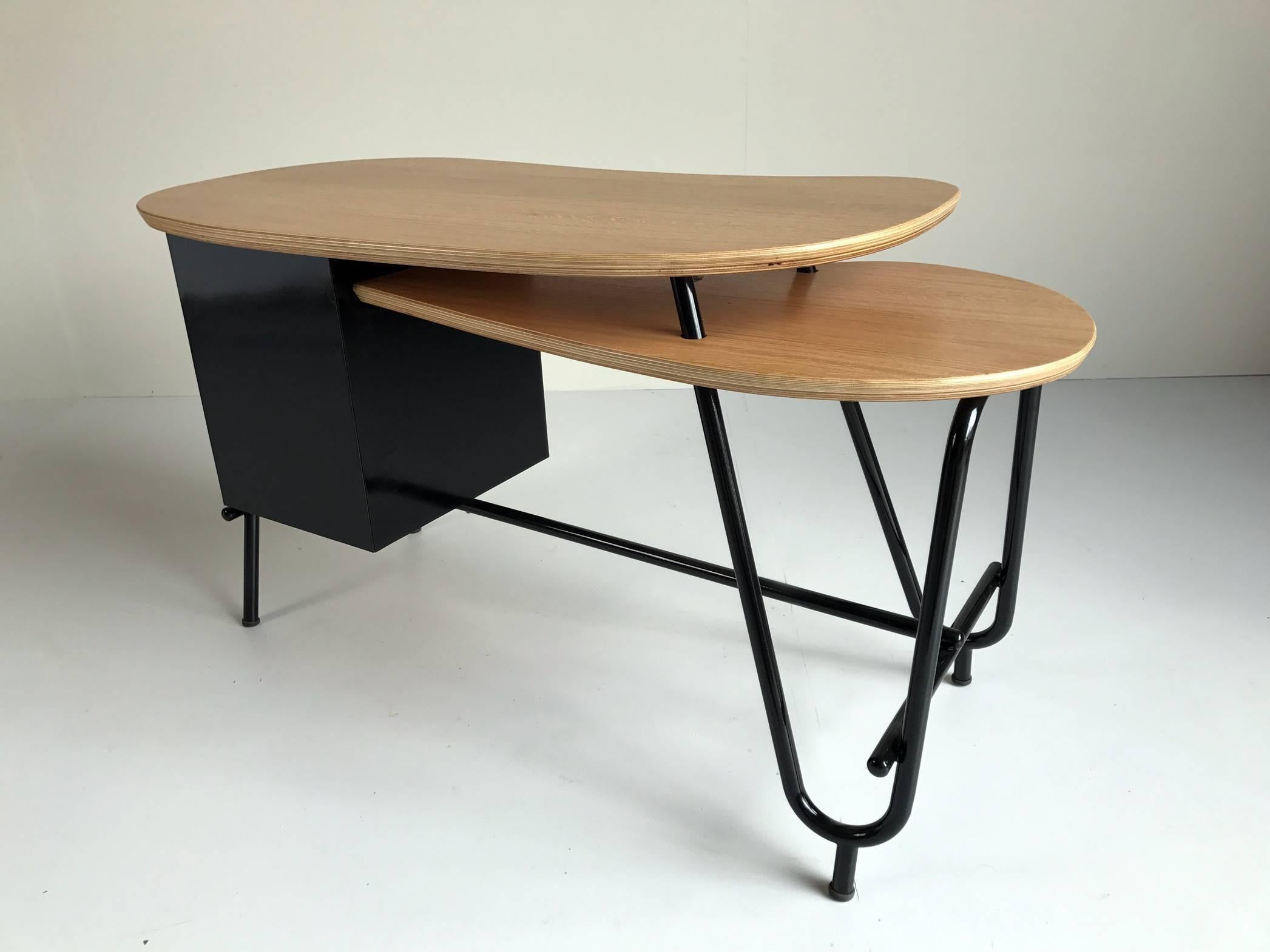 Mid-Century Modern Bureau de Forme Libre de Robert Charroy, France, 1955