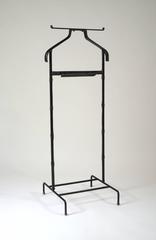 Jacques Adnet Valet, France 1940, Black Leather