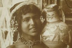 Rudolf & Ernst Lehnert & Landrock, 19th-20th Century, "Young Girl with Jug"