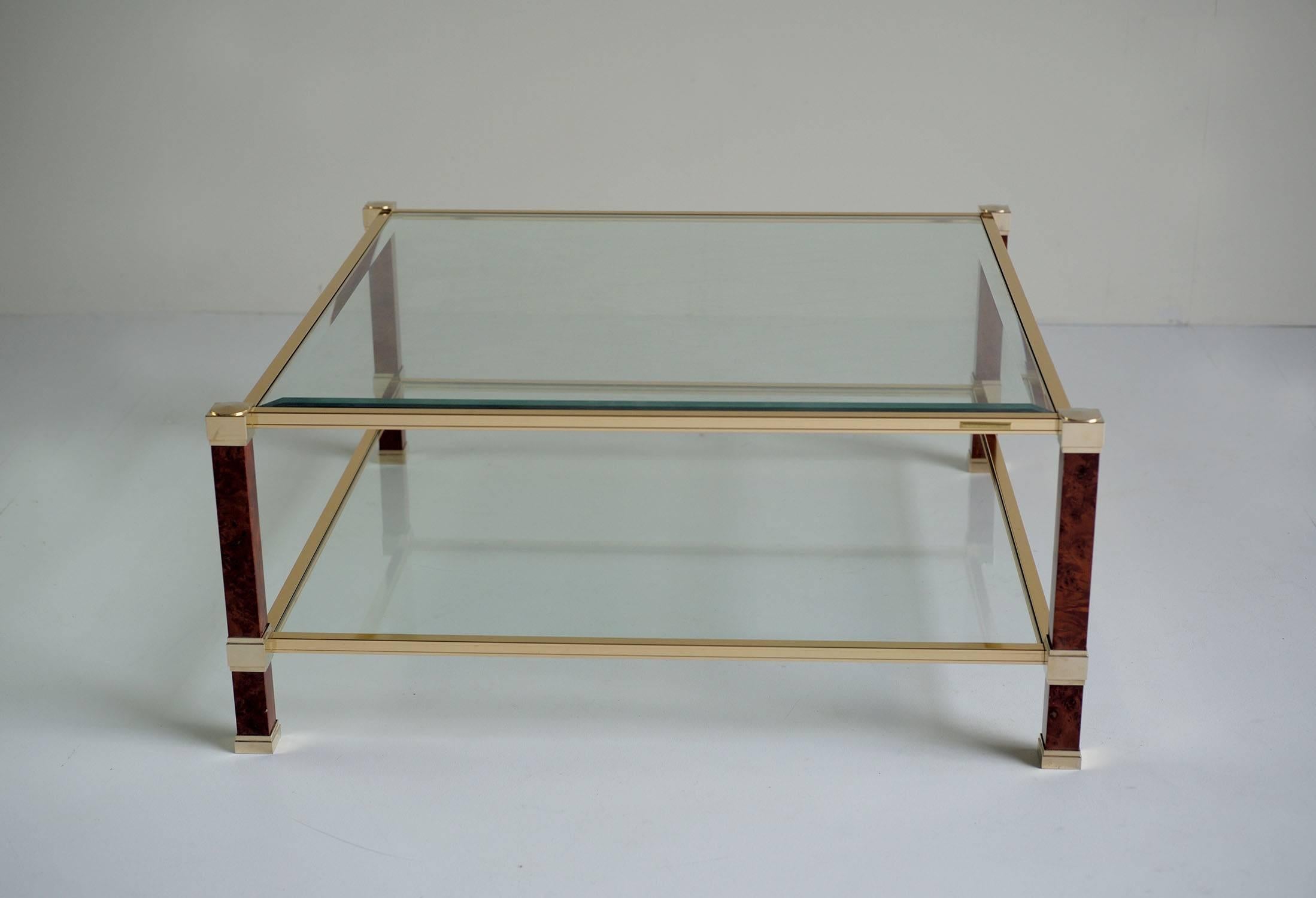 Modern Table with Double Tray by Pierre Vandel, Paris, 1980