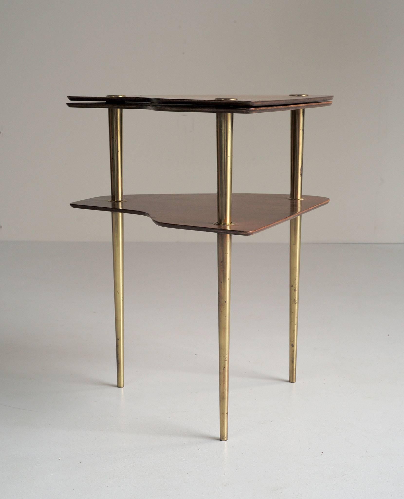 Mid-Century Modern Pierre Cruege, Set of Three Free-Form Tables 