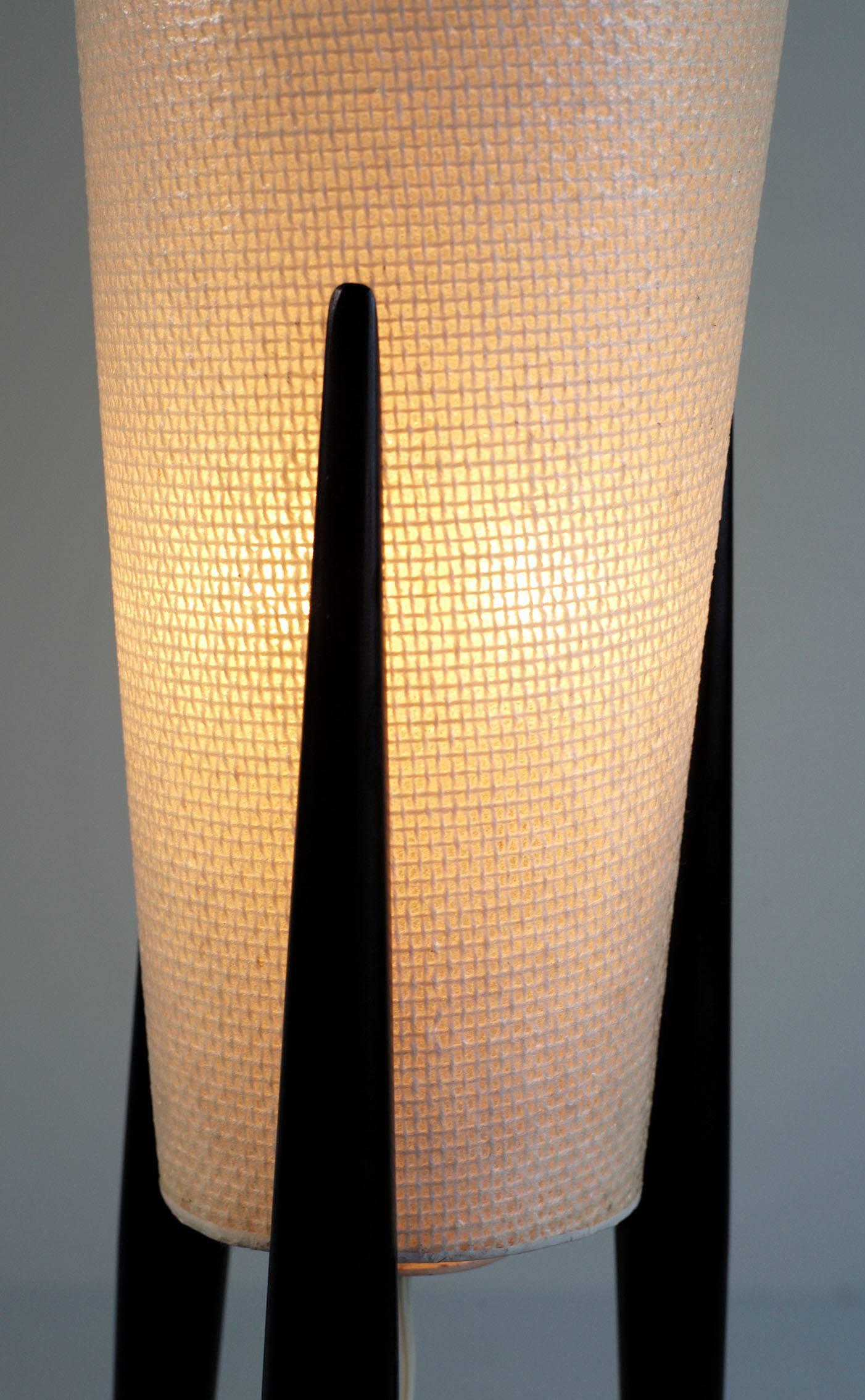 French Tripod Floor Lamp by Jean Rispal, France, 1950