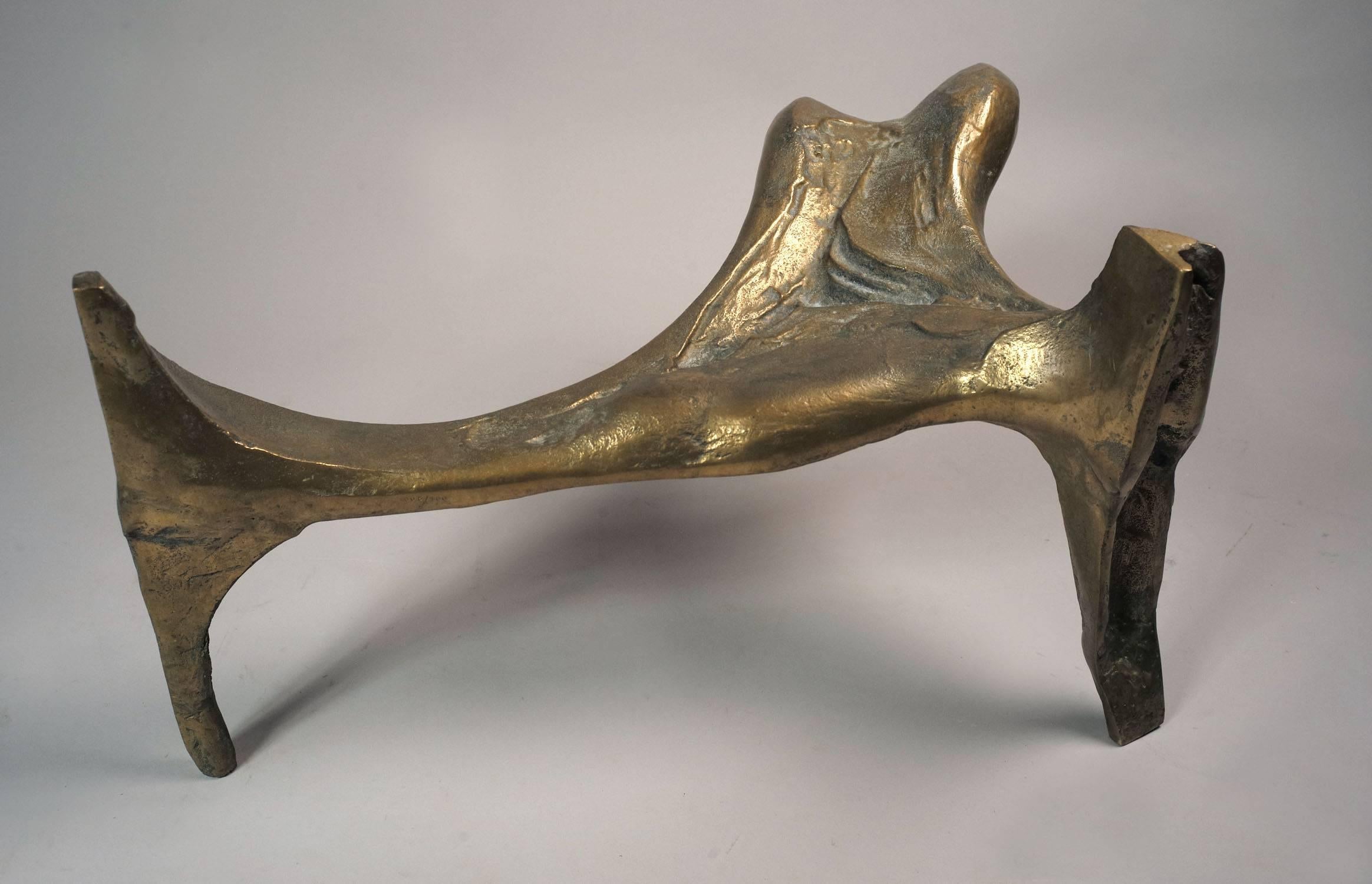Tripod Free Form Living Room Table in Bronze, circa 1960 2