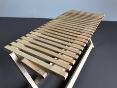 Jean-Claude Duboys, A5 Folding Maple Bench, France, 1980