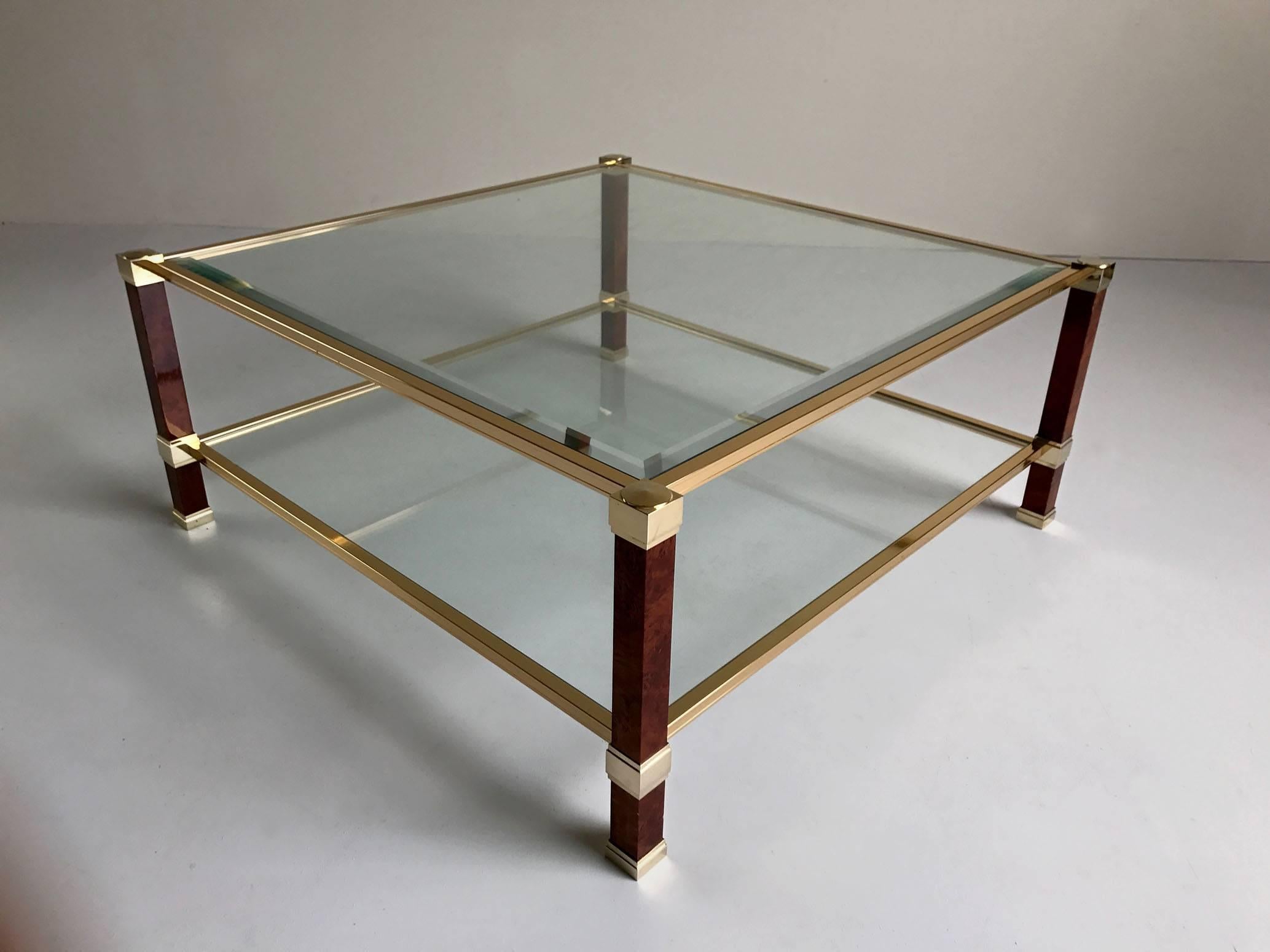 Table with Double Tray by Pierre Vandel, Paris, 1980 In Excellent Condition In Catonvielle, FR