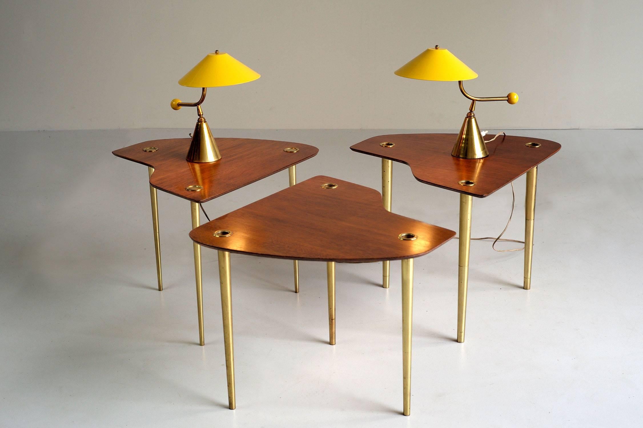 Pierre Cruege, Set of Three Free-Form Tables 