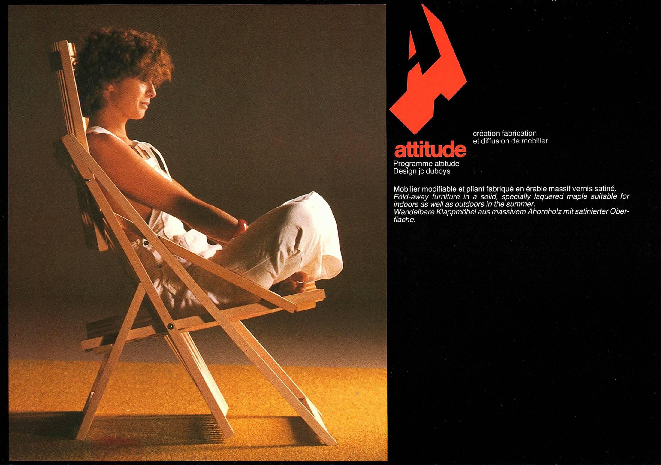 Jean-Claude Duboys, paire de fauteuils A1, France, 1980 en vente 2