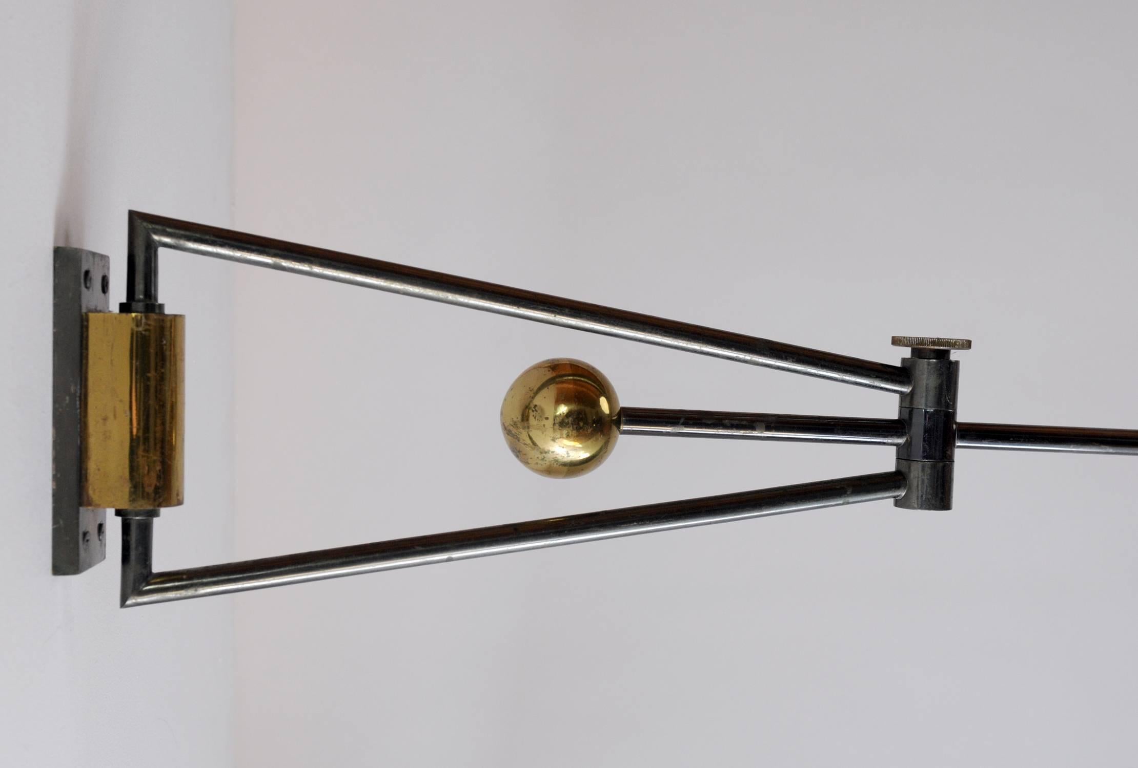 Counterweights Wall Light by Marcel Asselbur for Luminaires Asselbur, 1950 In Excellent Condition In Catonvielle, FR