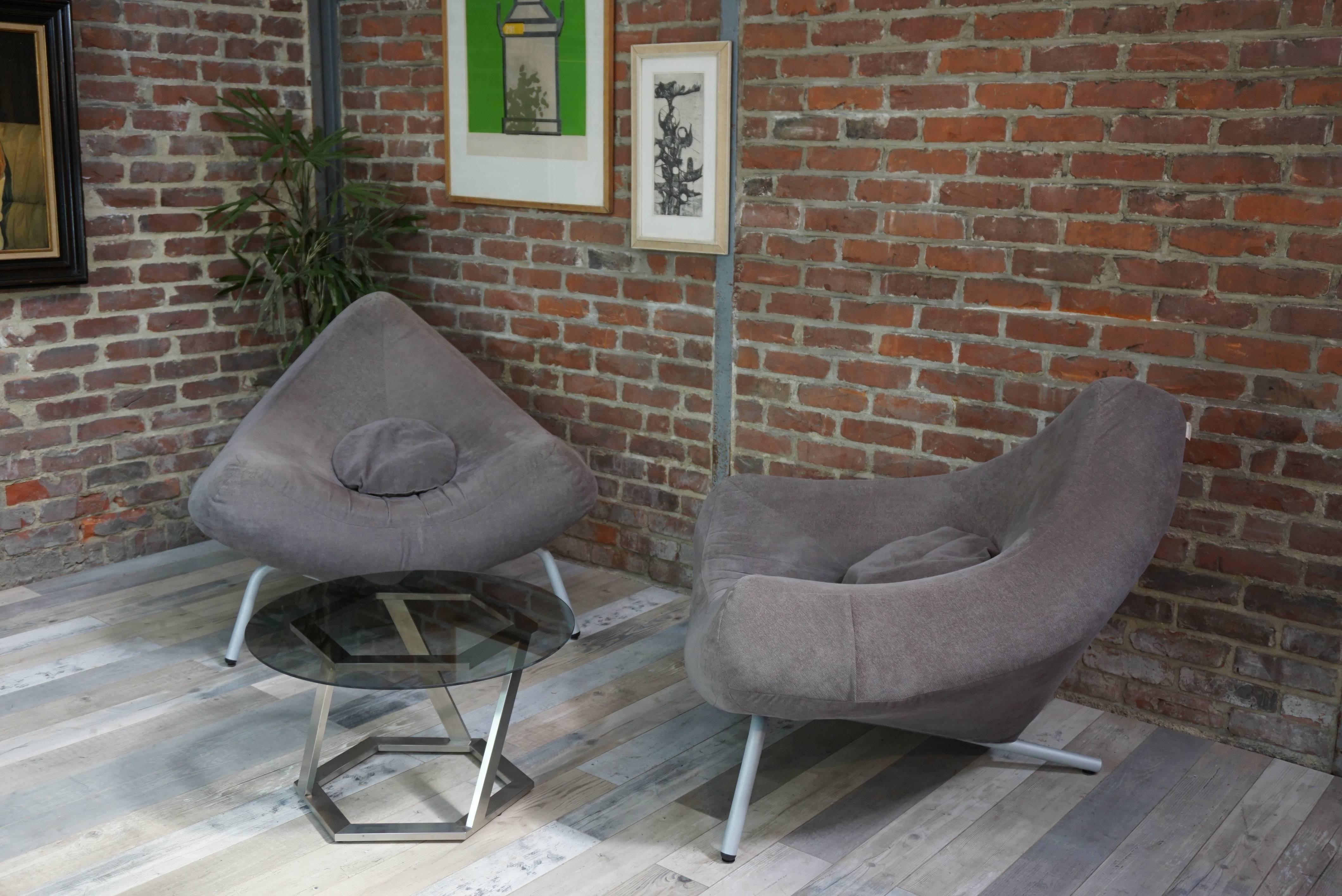 Mid-Century Modern Paire de fauteuils lounge 