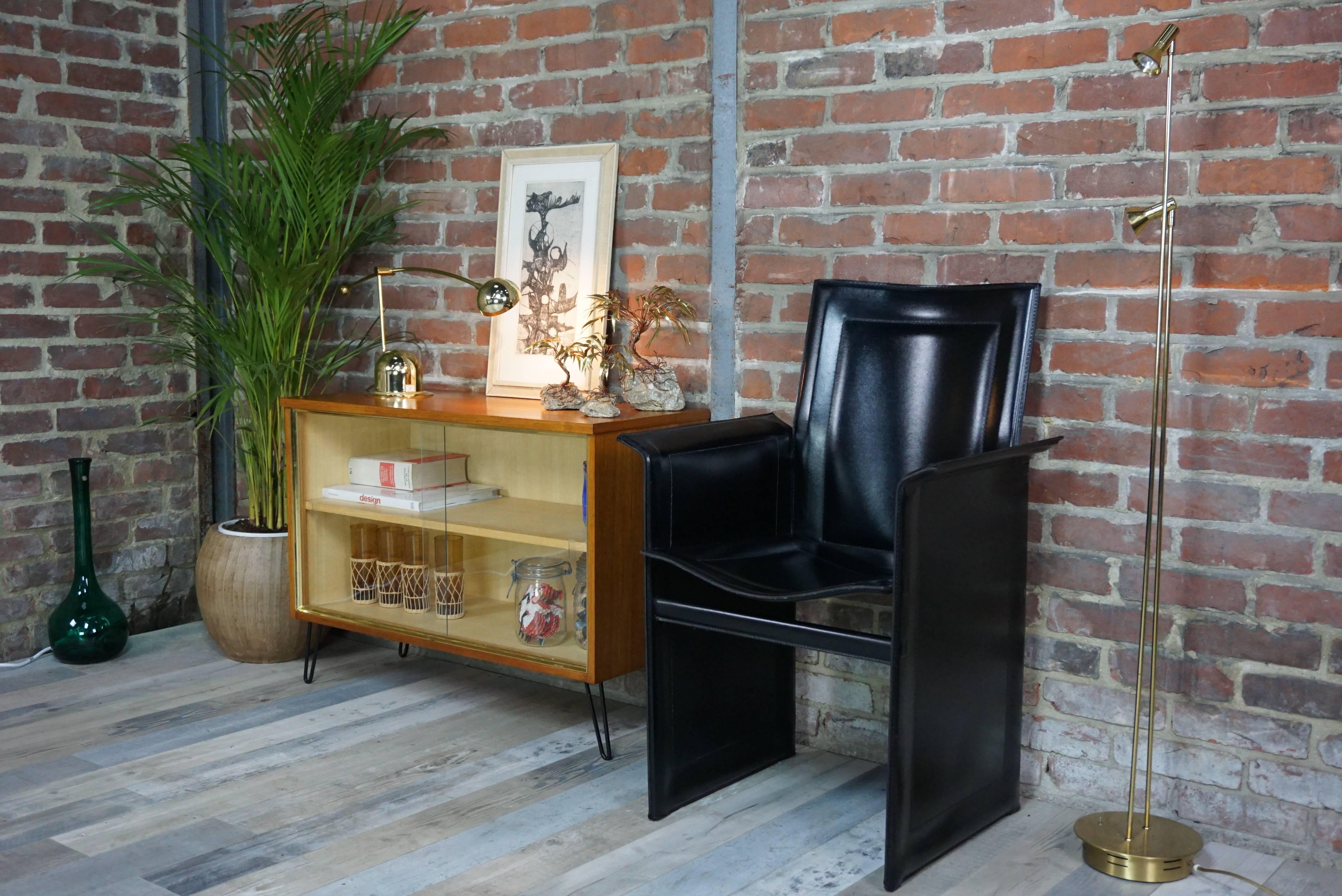 20th Century 1950s Teak and Glass Display Case Cabinet