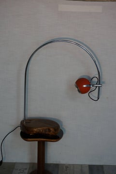 Eye Ball Lamp Arc on Olive Wood