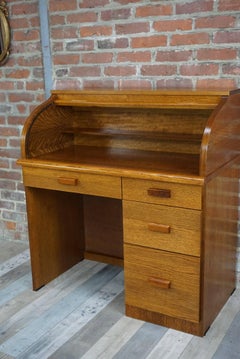 Wooden Desk with Shutter