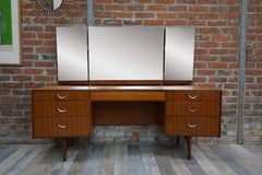 Wooden Teak and Curved Dressing Table