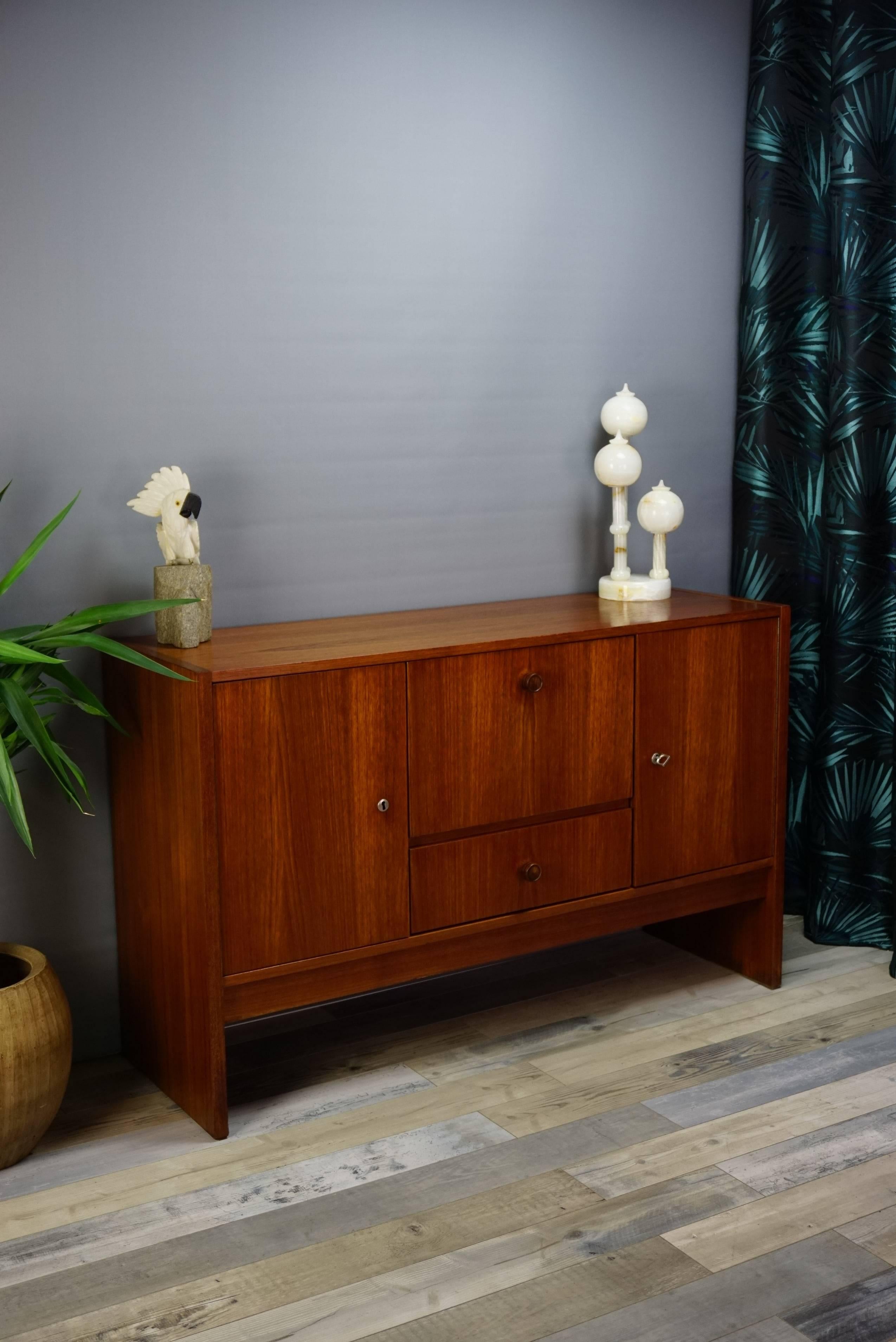 20th Century Teak Storage Cabinet or Sideboard of the 1950s