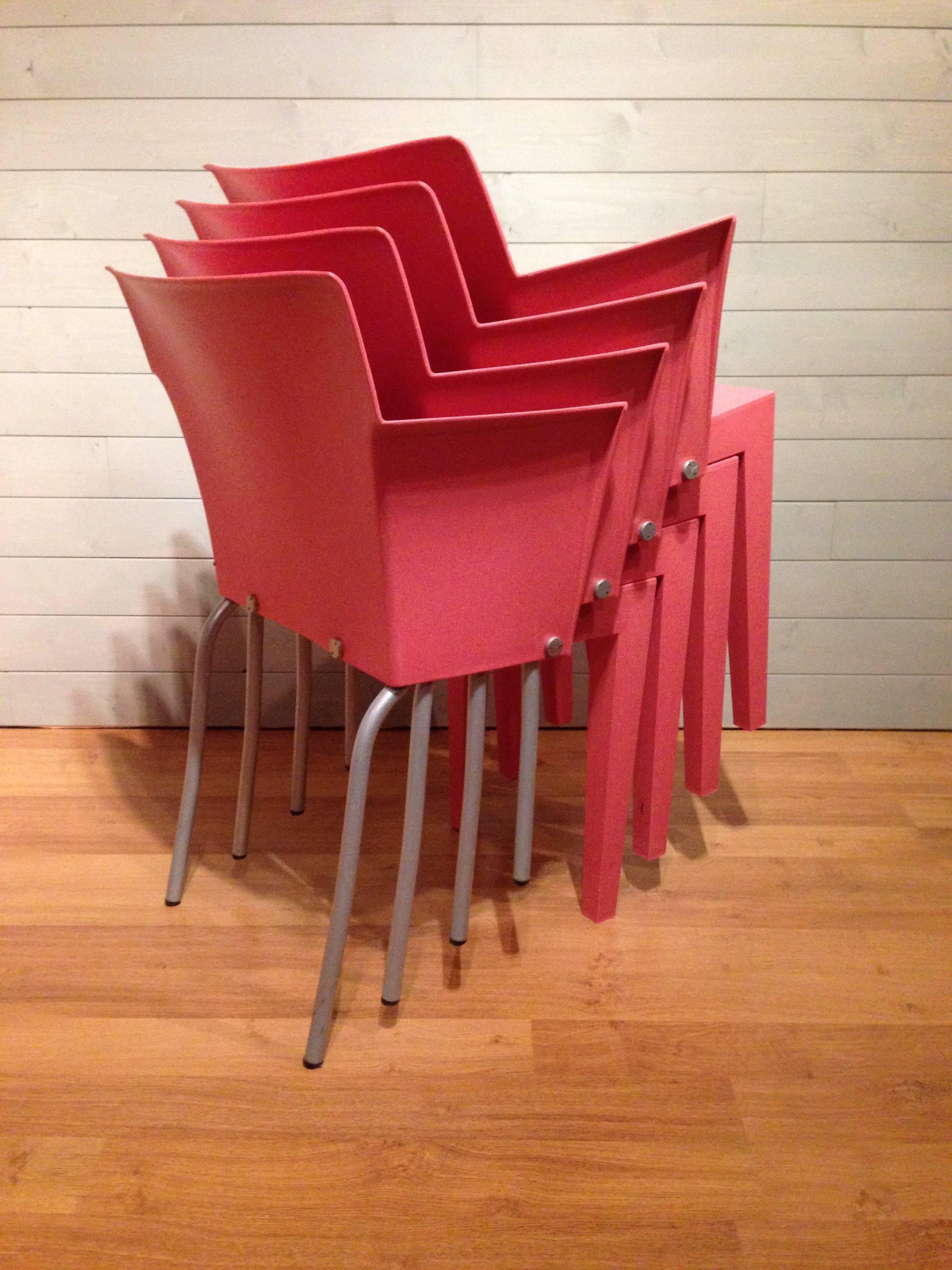 20th Century Set of 2 Armchairs by Philippe Starck Model Super Glob for Kartell