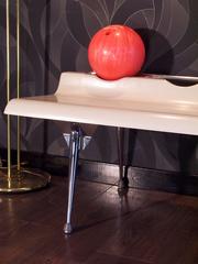 White Fibreglass Bench from Brunswick