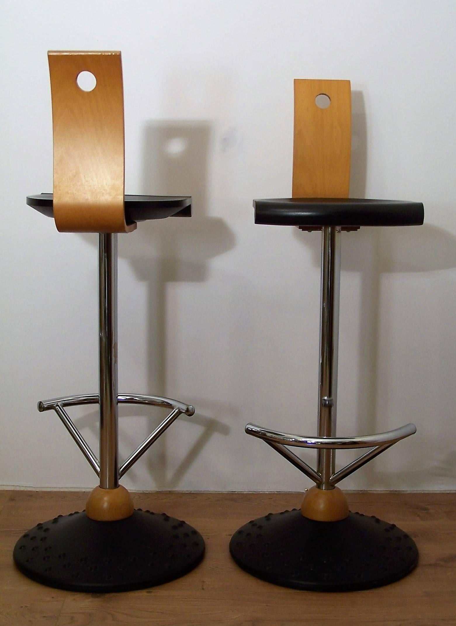 Modern Vintage French Bar Stools by Mirima