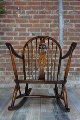 Rocking Chair 1950s Ercol with Cushions