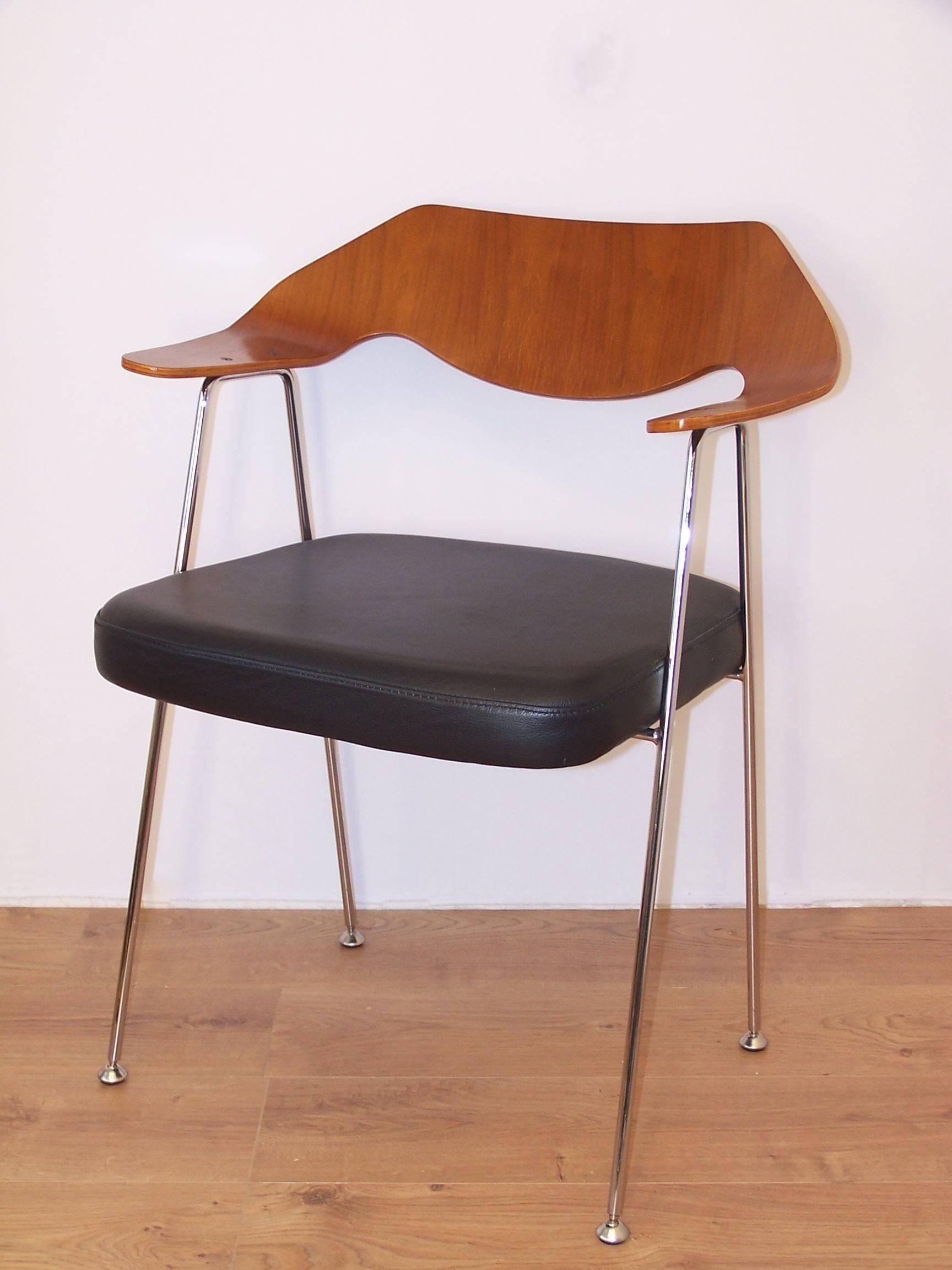 European Robin Day Chair with Armrests from the 1950s