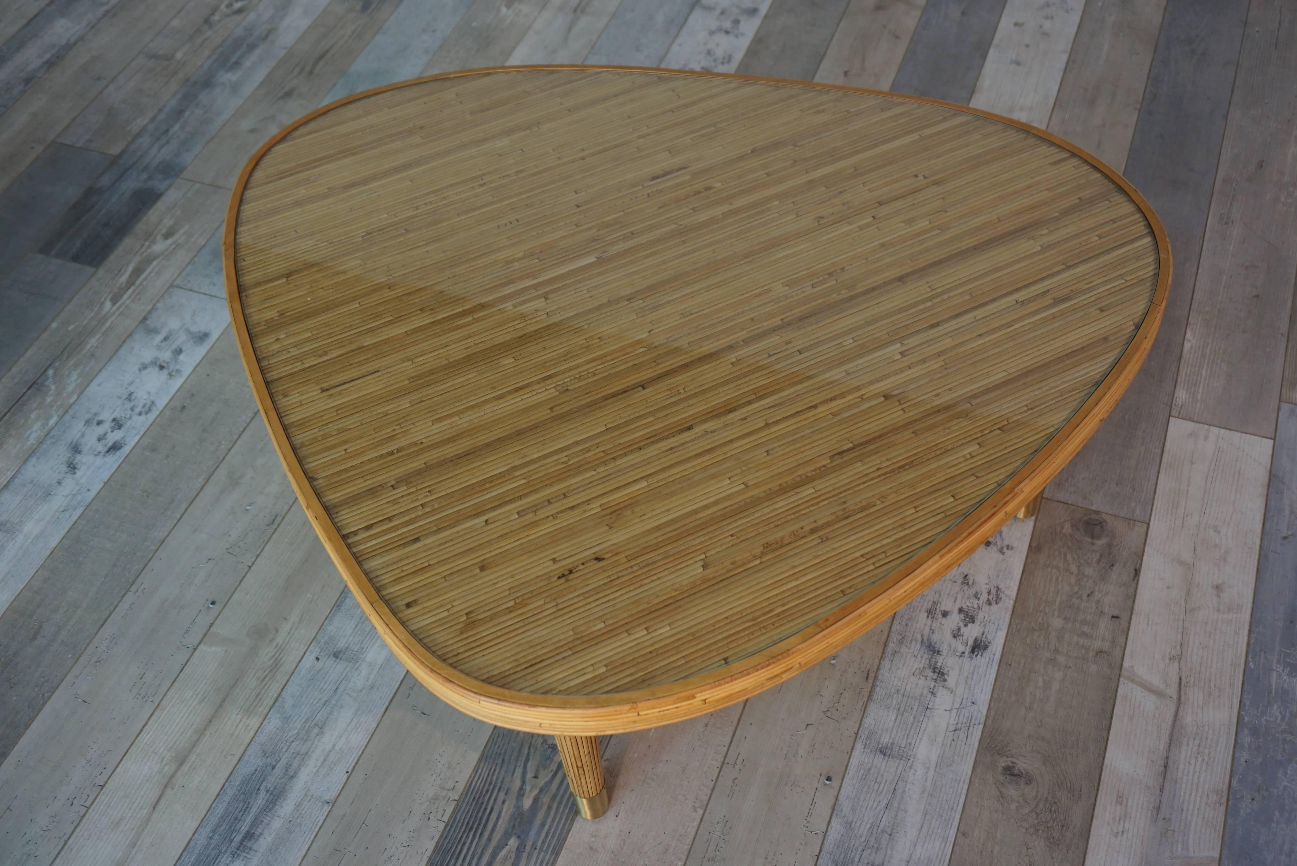 Contemporary Rattan Design Coffee Table 