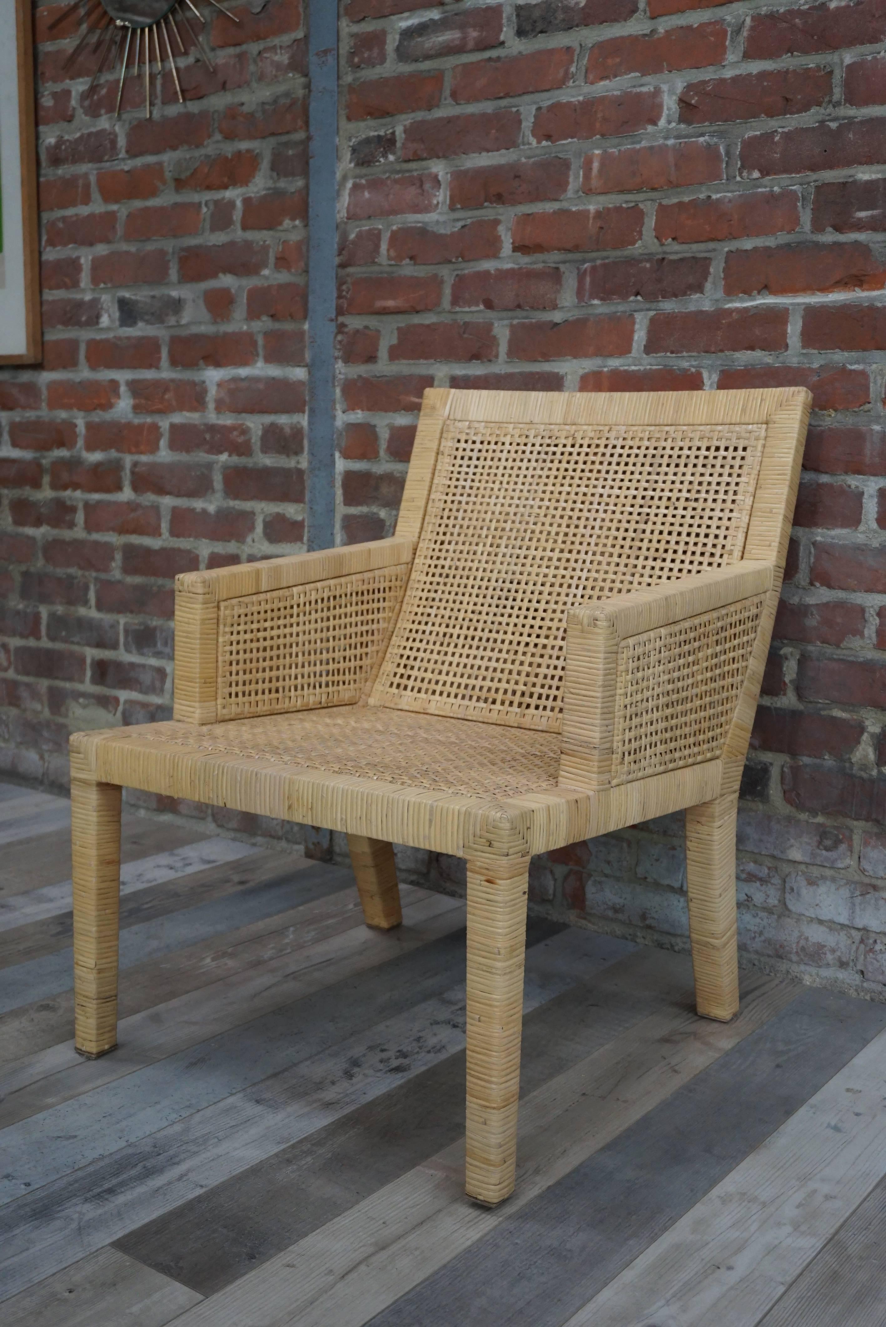 bergere rattan chair