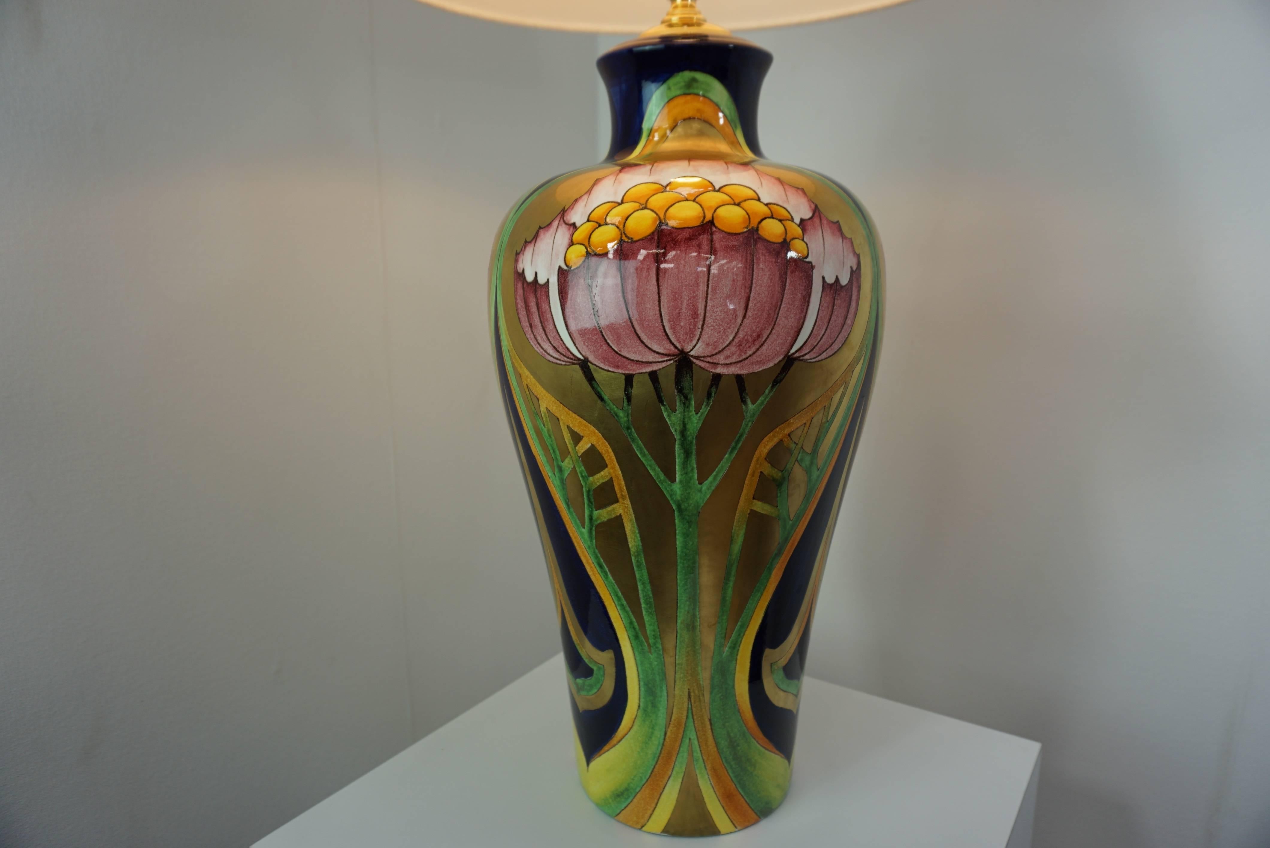 Lampe en céramique colorée de conception italienne par « Paolo Marioni » en vente 4