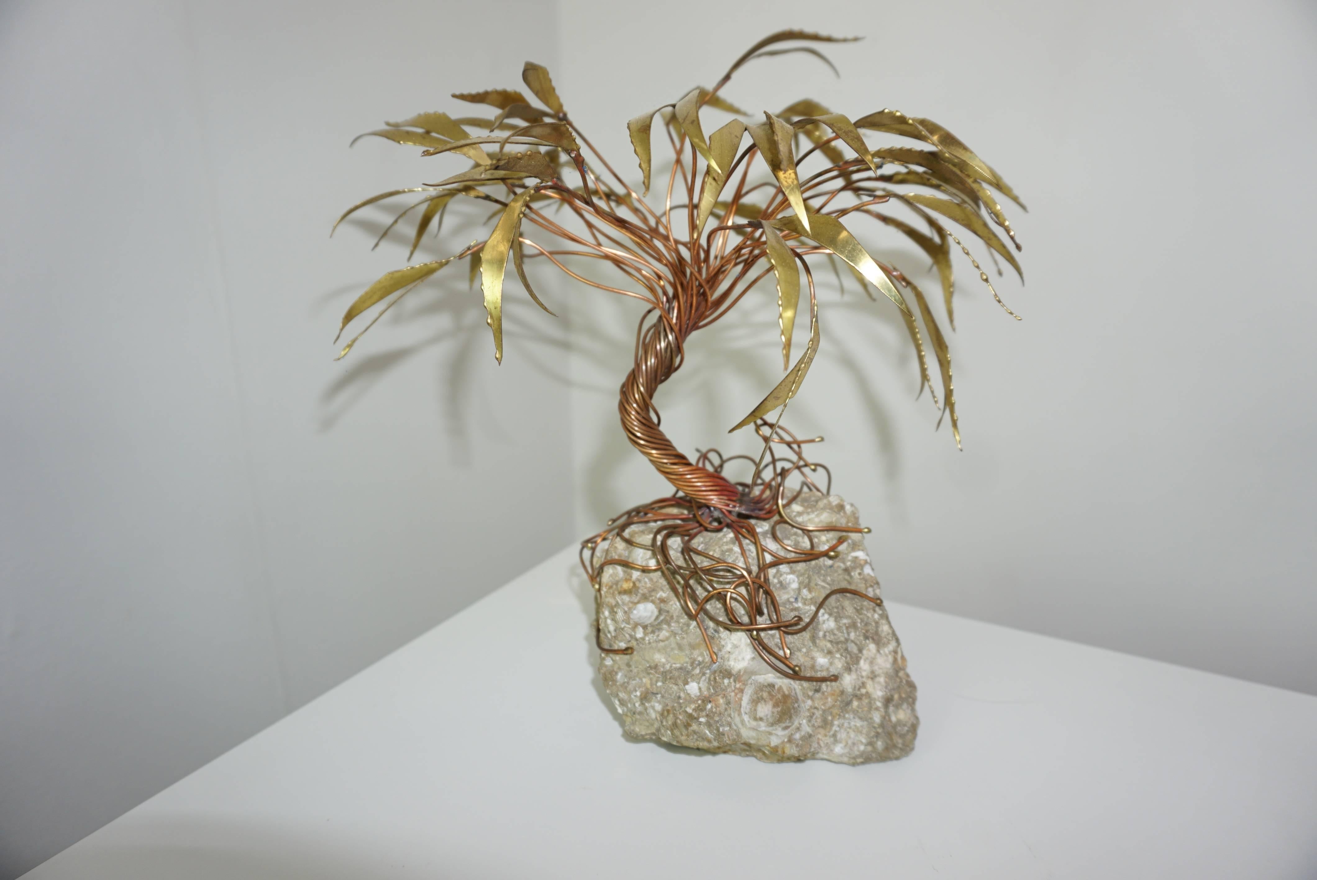 Palm Trees Forest / Vintage Sculptures by Daniel Dhaeseleer In Good Condition For Sale In Tourcoing, FR