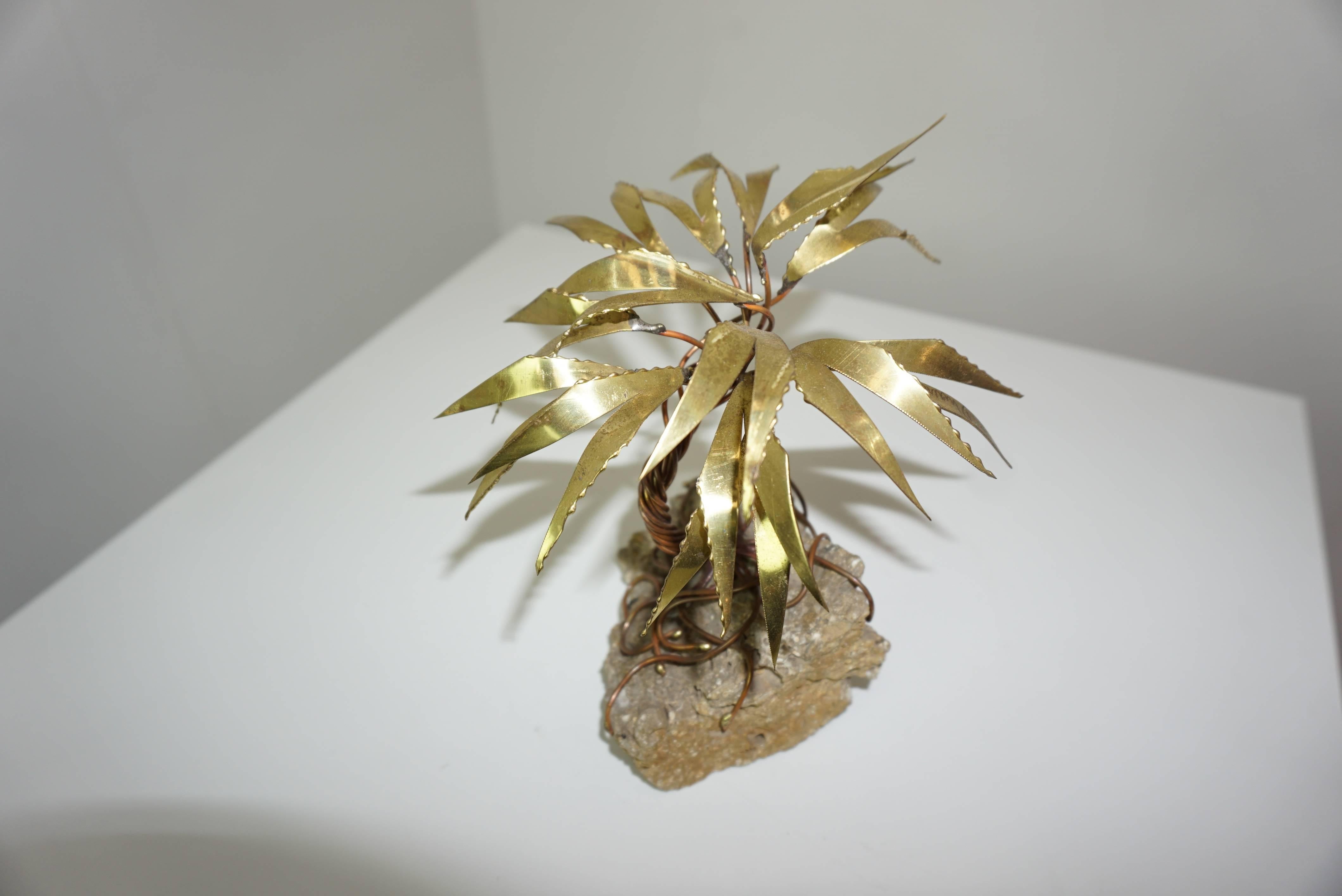 20th Century Palm Trees Forest / Vintage Sculptures by Daniel Dhaeseleer For Sale