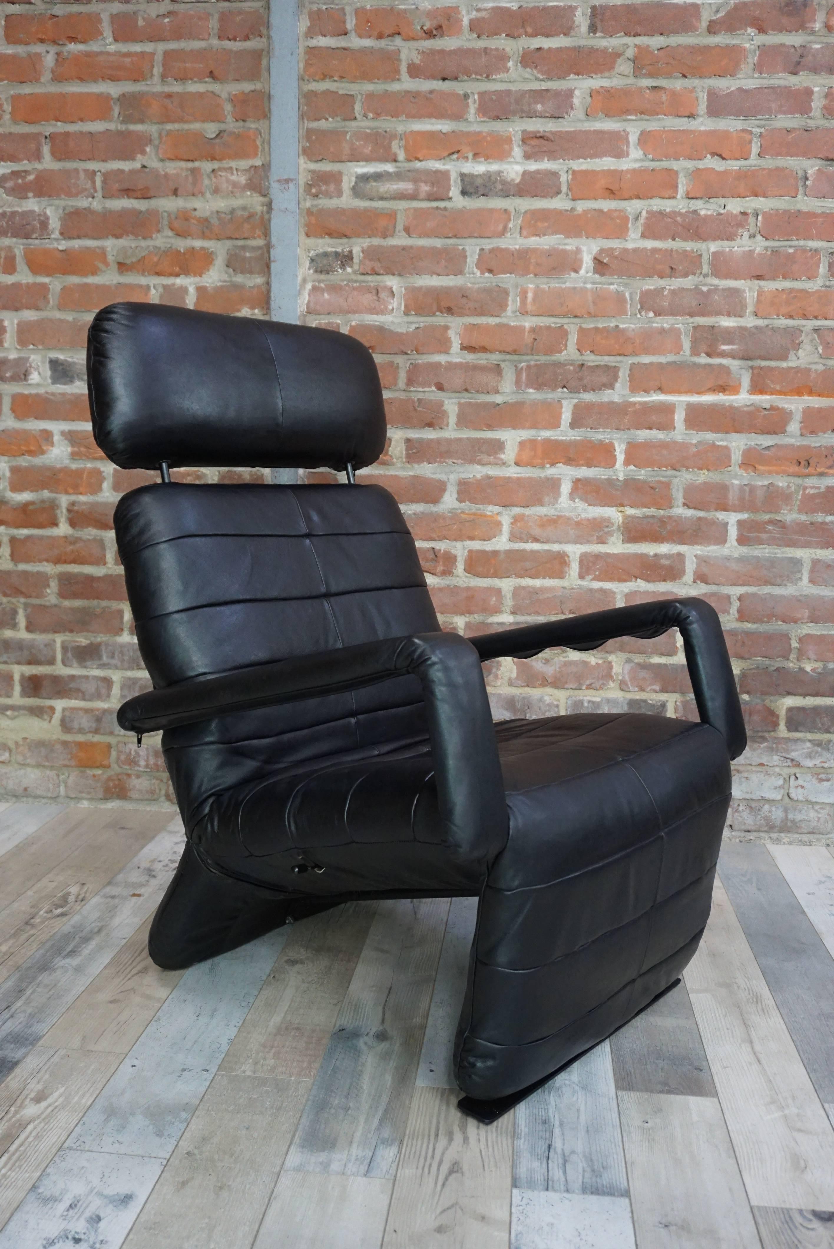 Leather Relax Armchair 'Chaise Longue' 2