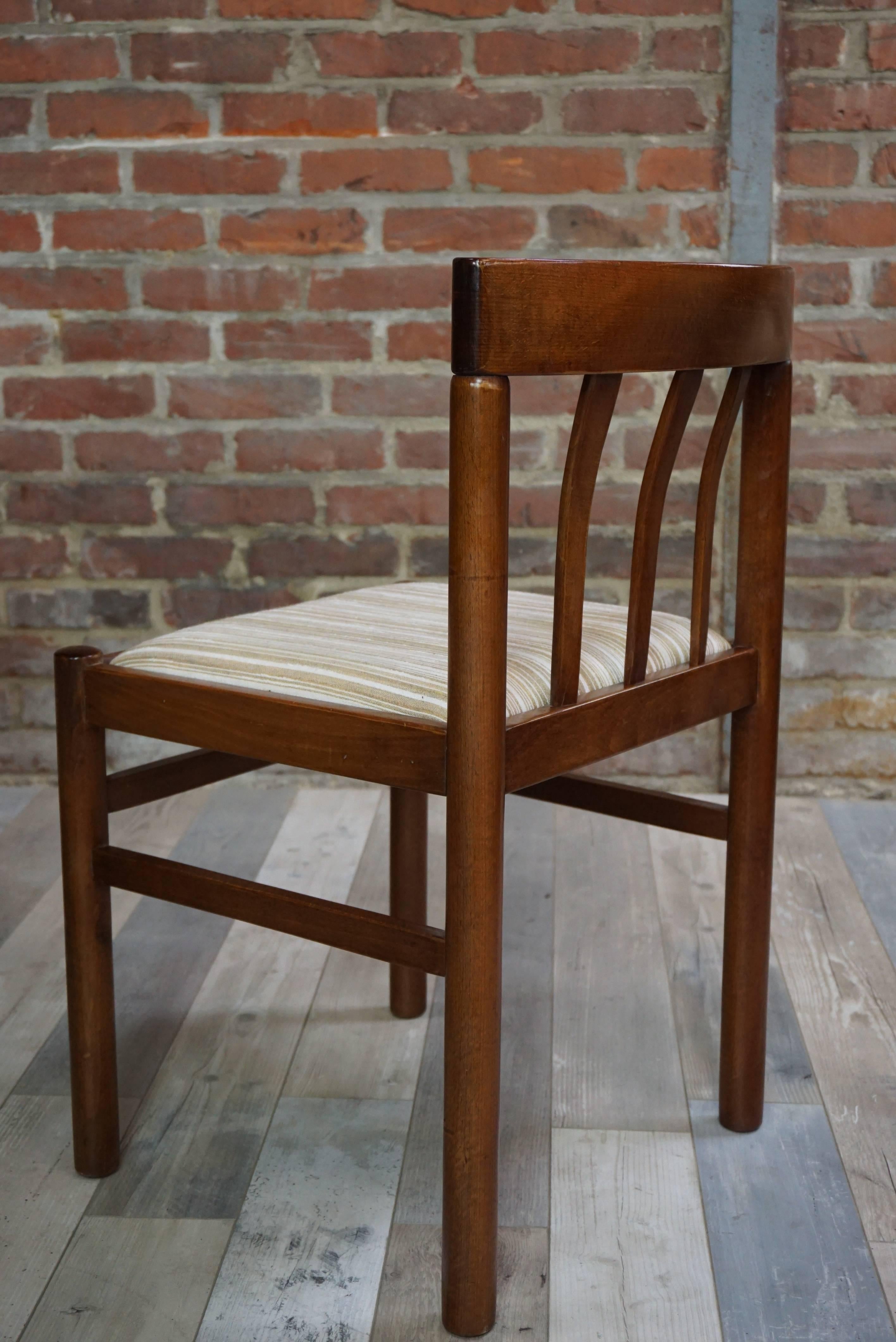 Set of Four Scandinavian Chairs Design of the 1960s In Excellent Condition In Tourcoing, FR