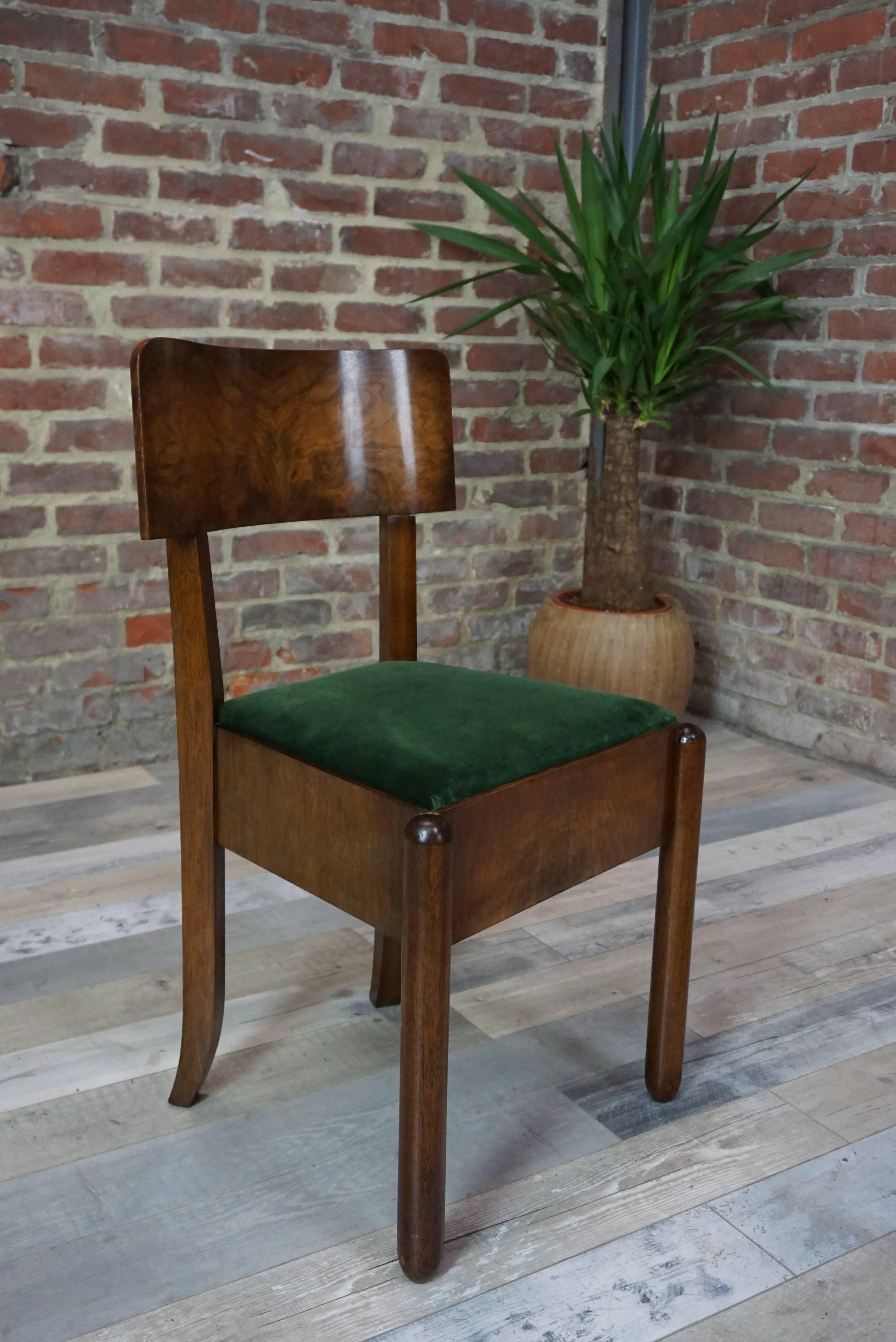 Pair of French Art Deco Chair In Excellent Condition In Tourcoing, FR