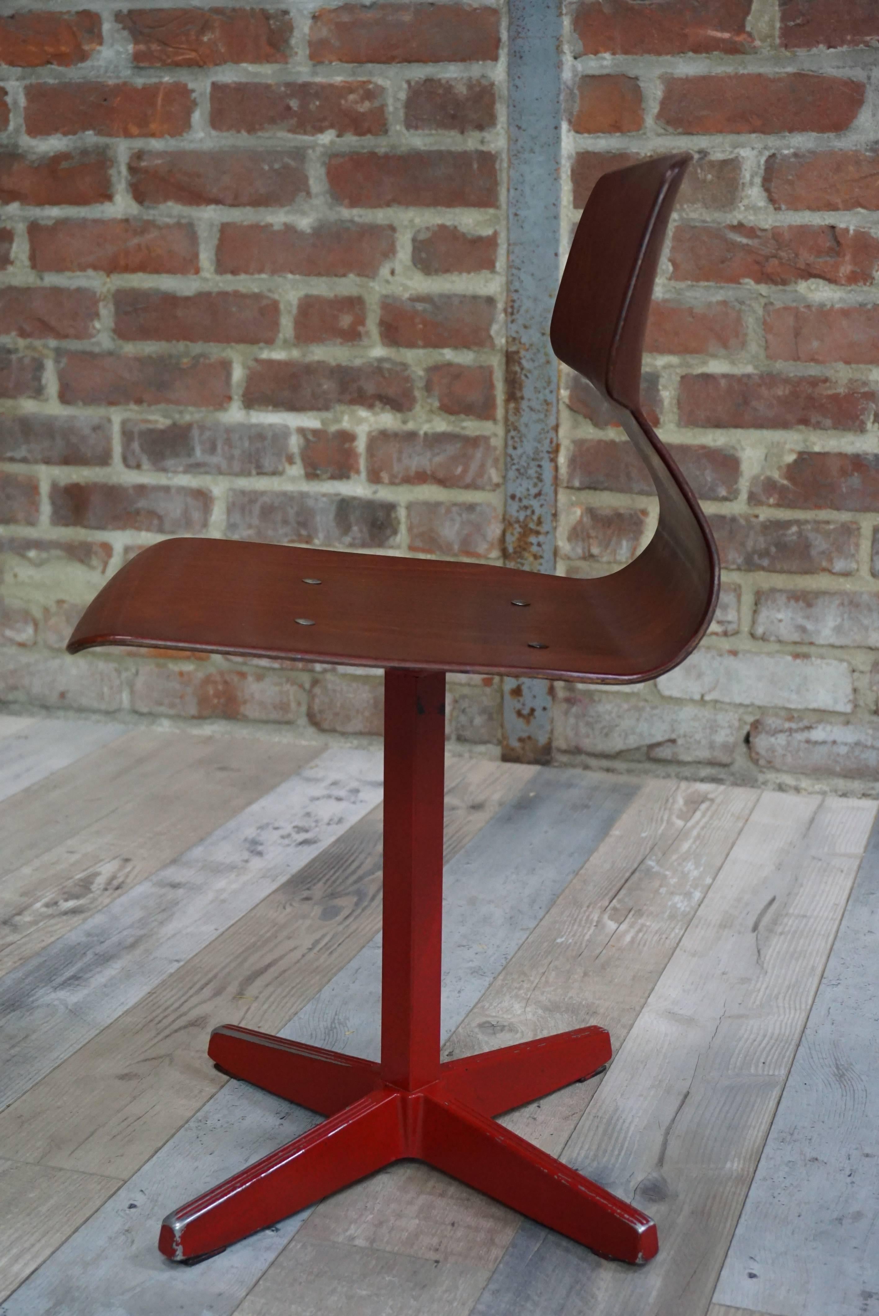 Dutch Galvanitas Children's 1960s Pagwood Chair For Sale
