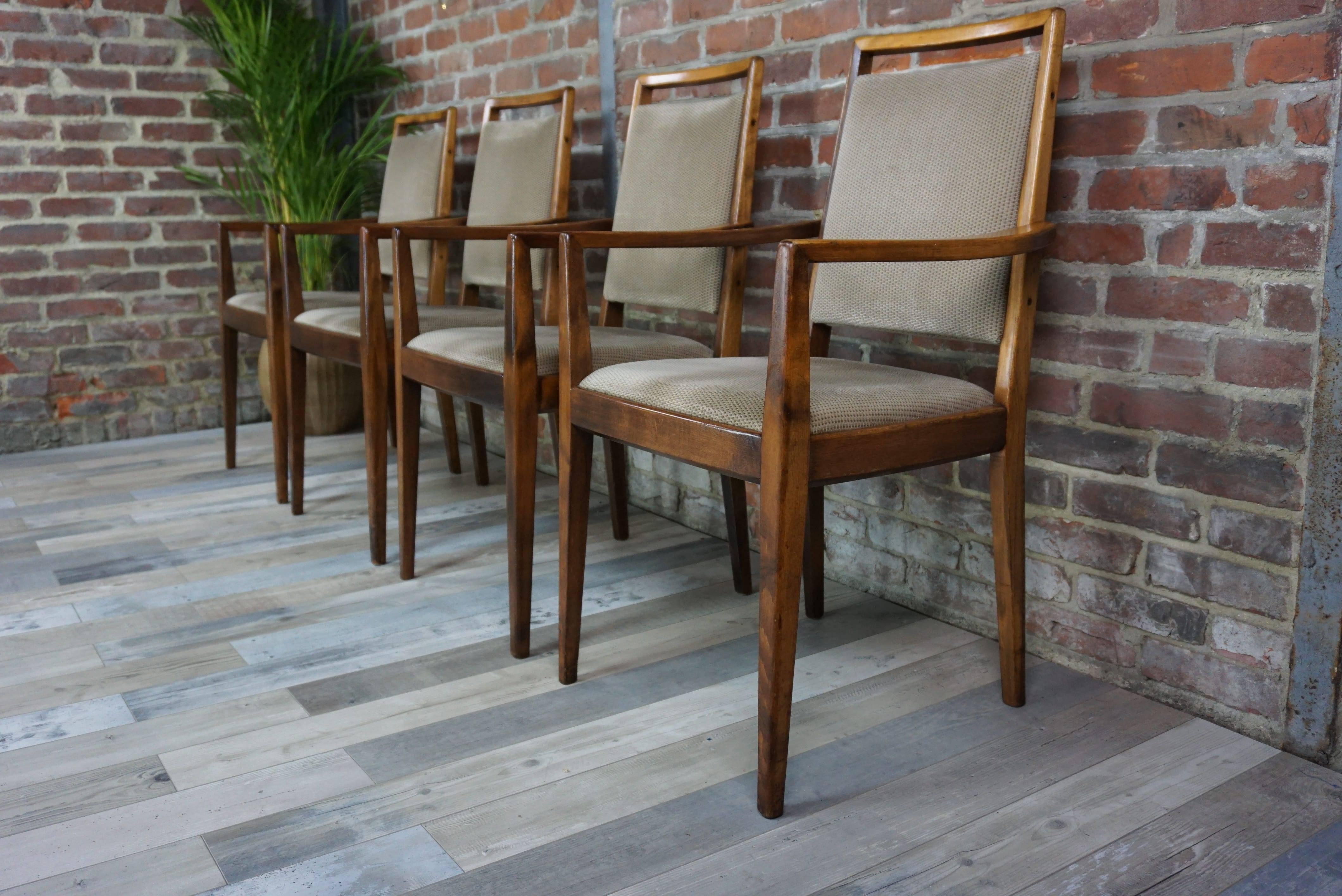 Set of Six Scandinavian Chairs In Excellent Condition In Tourcoing, FR