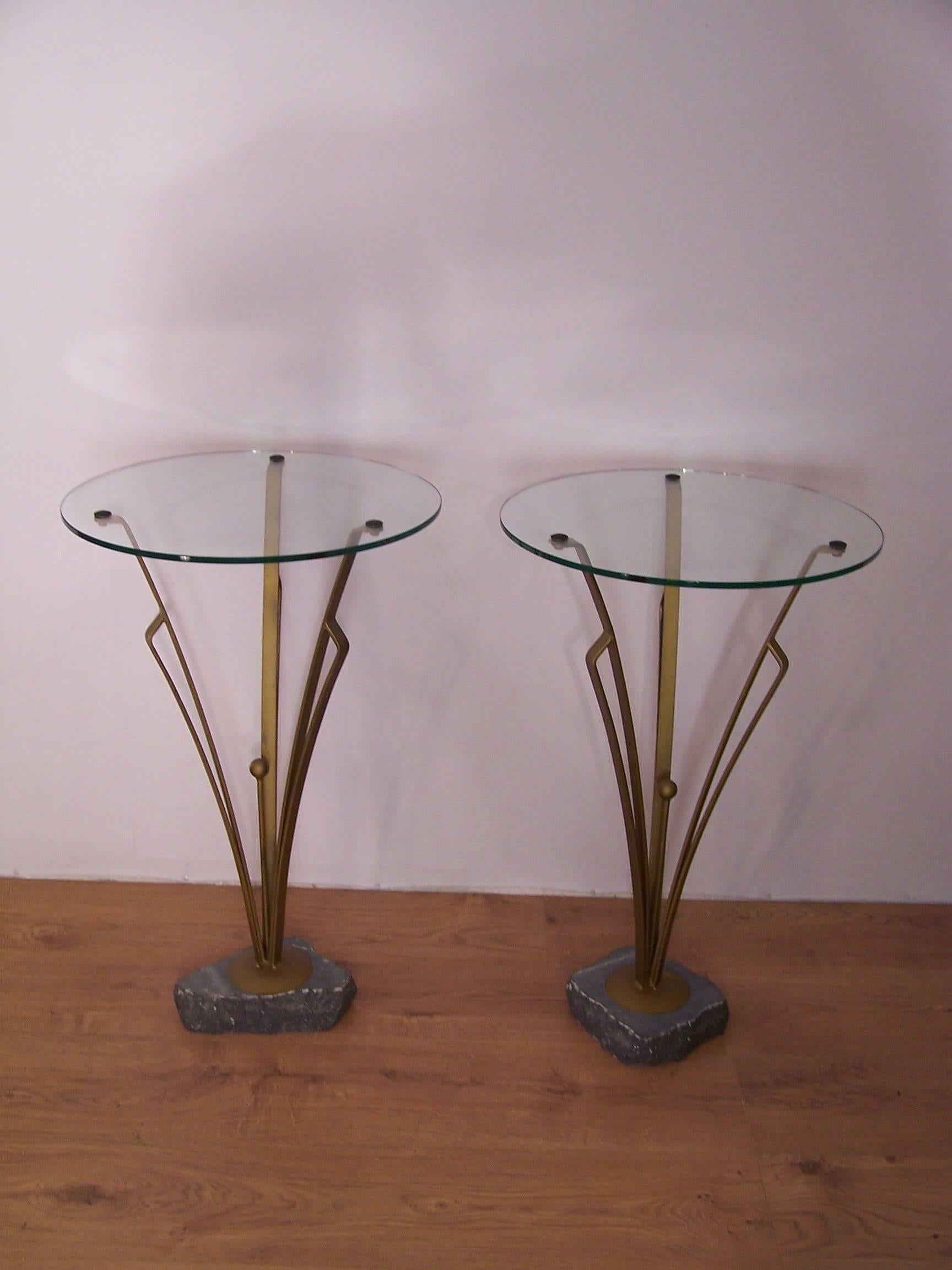 French Pair of Art Deco Design Tables